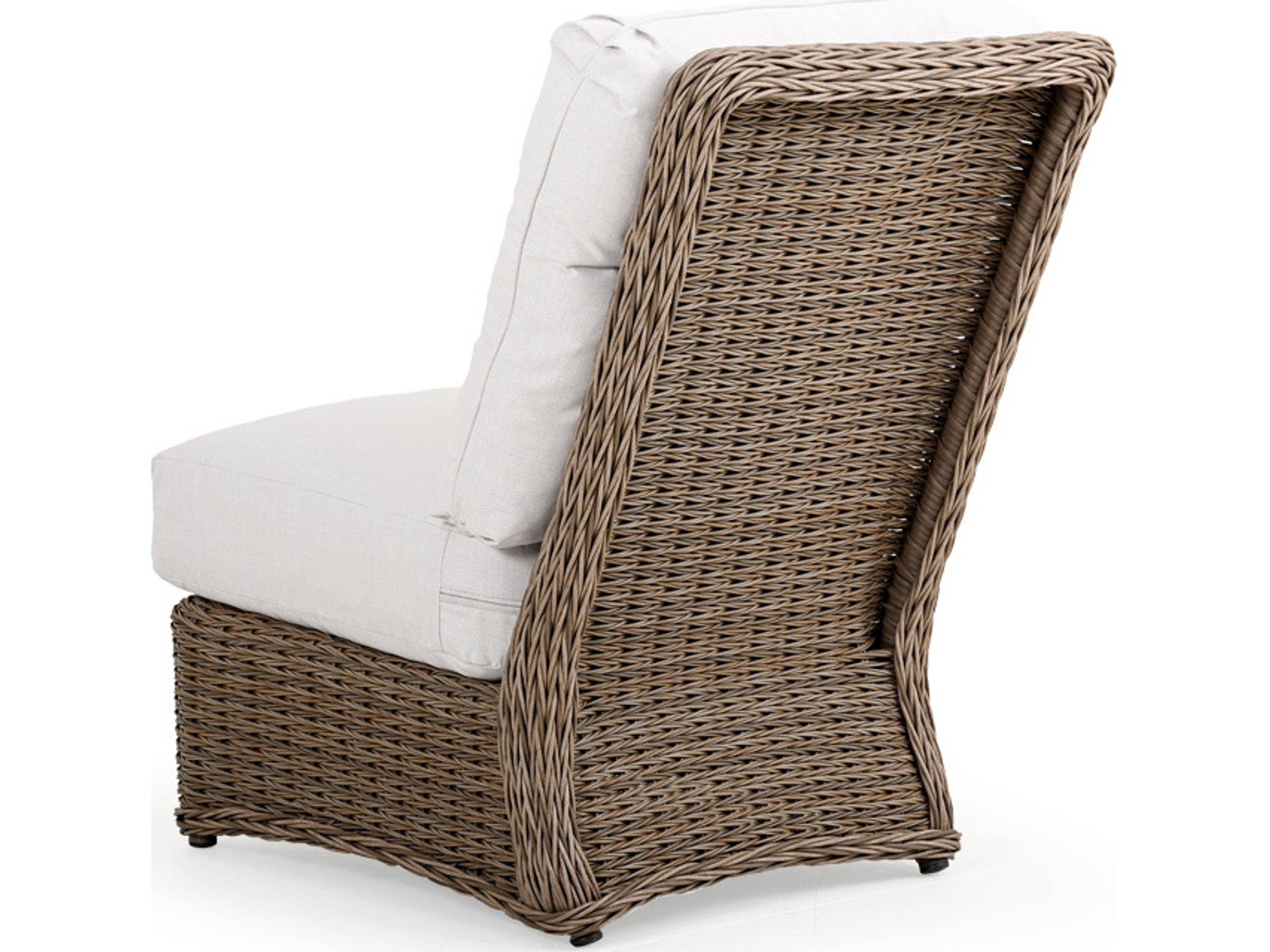 Watermark Living Riverside Wicker Modular Outdoor Patio Lounge Chair