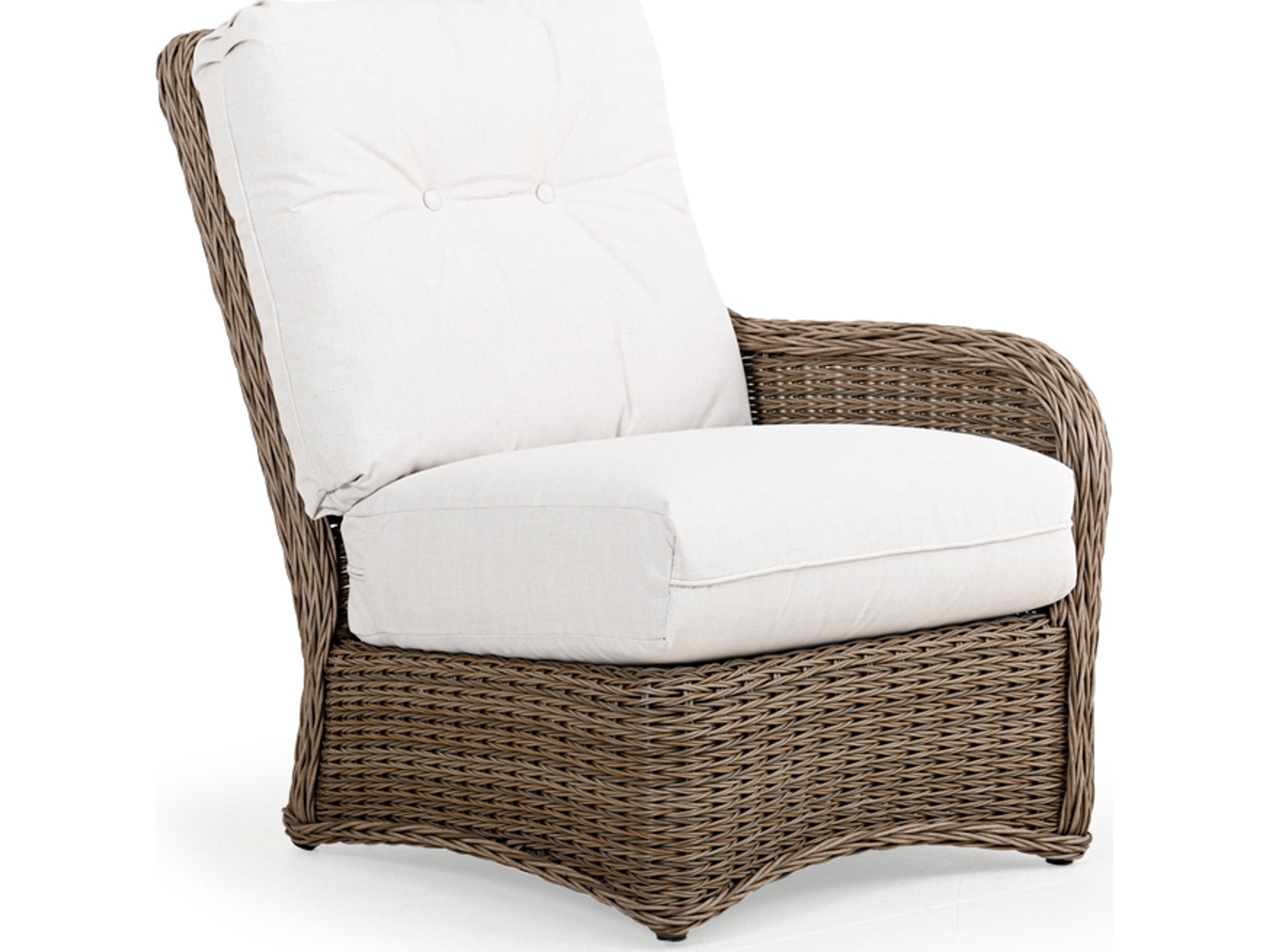 Watermark Living Riverside Wicker Right Arm Facing Patio Lounge Chair
