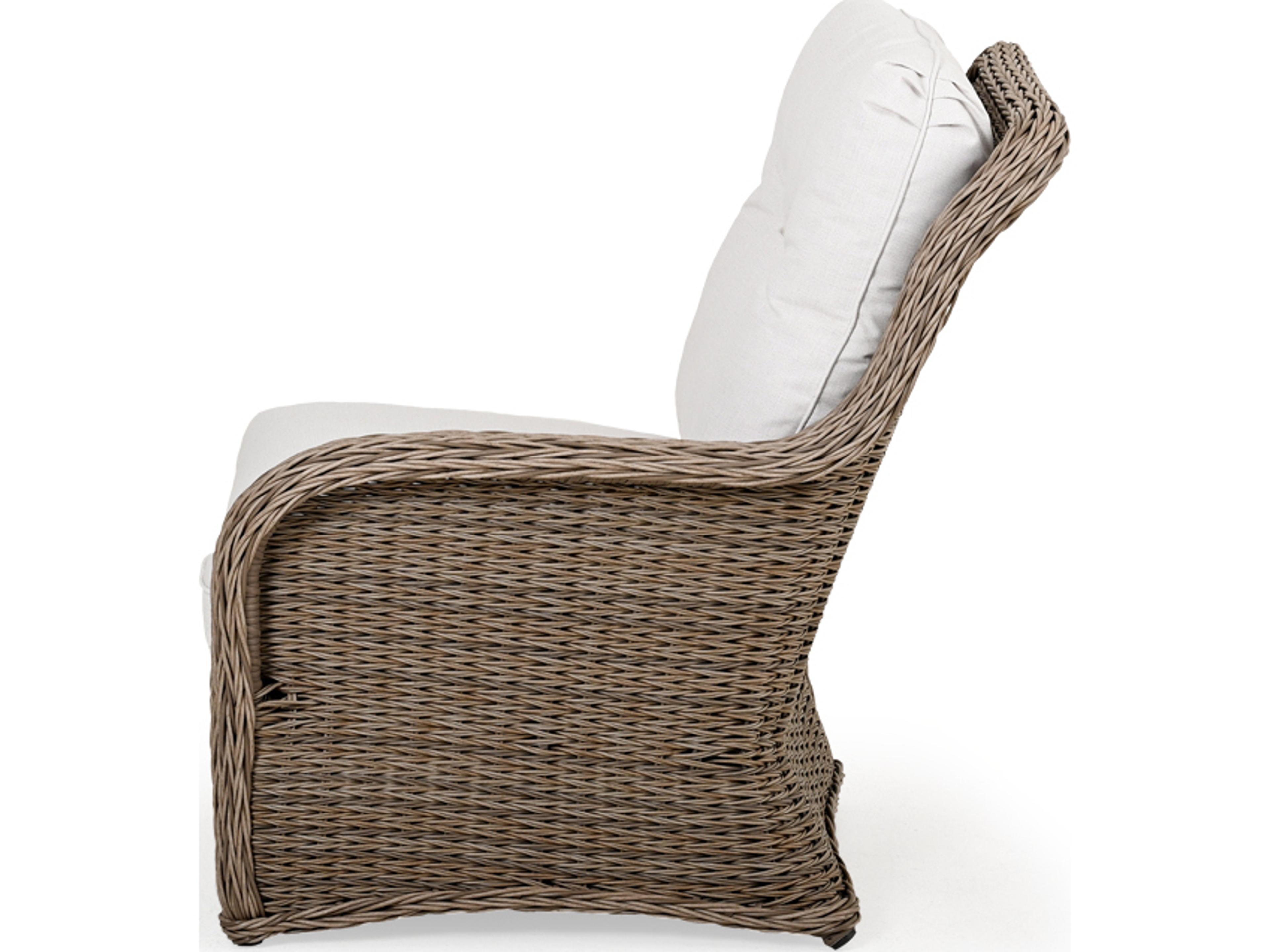 Watermark Living Riverside Wicker Right Arm Facing Patio Lounge Chair