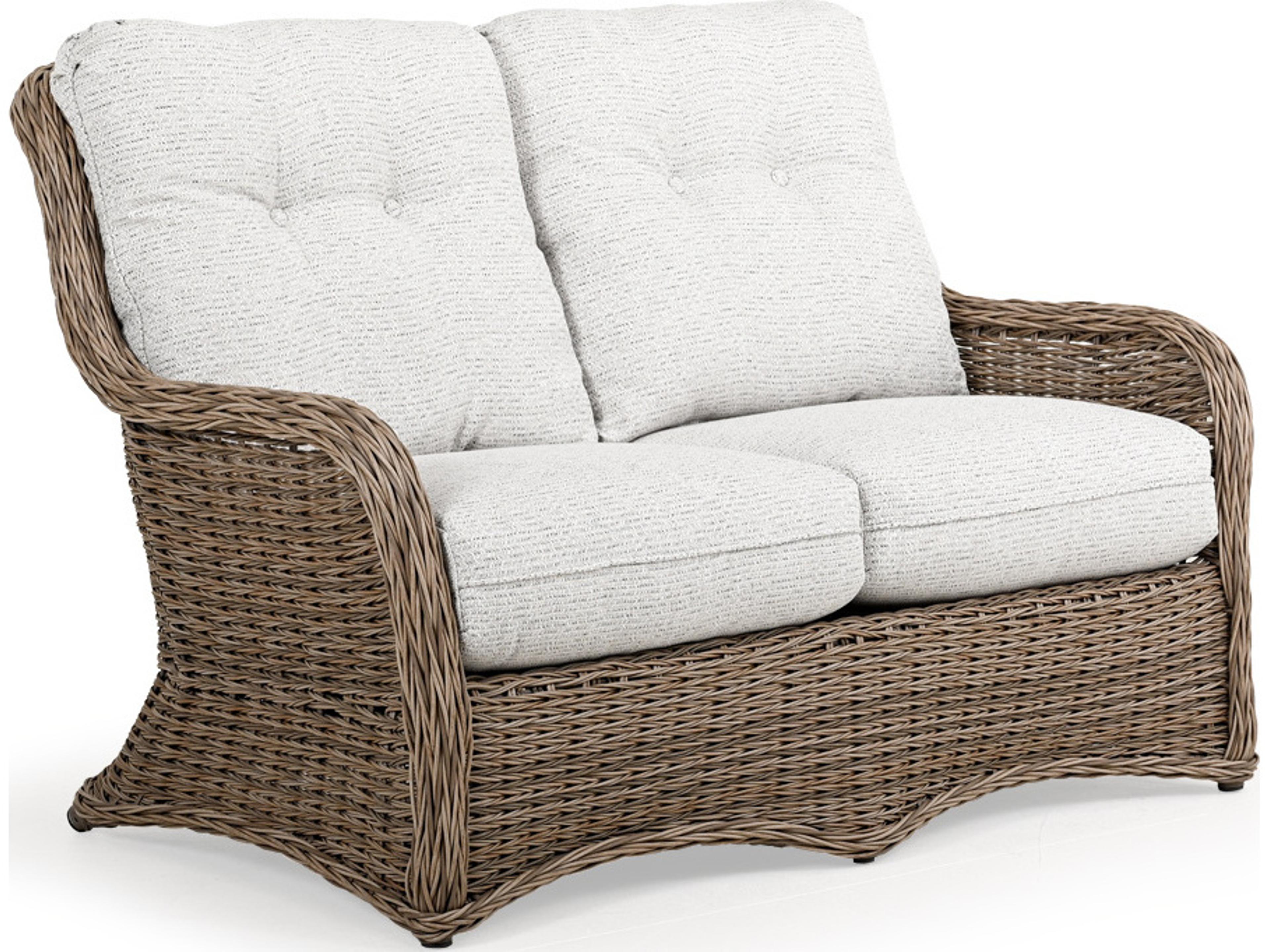 Watermark Living Riverside Wicker Patio Loveseat