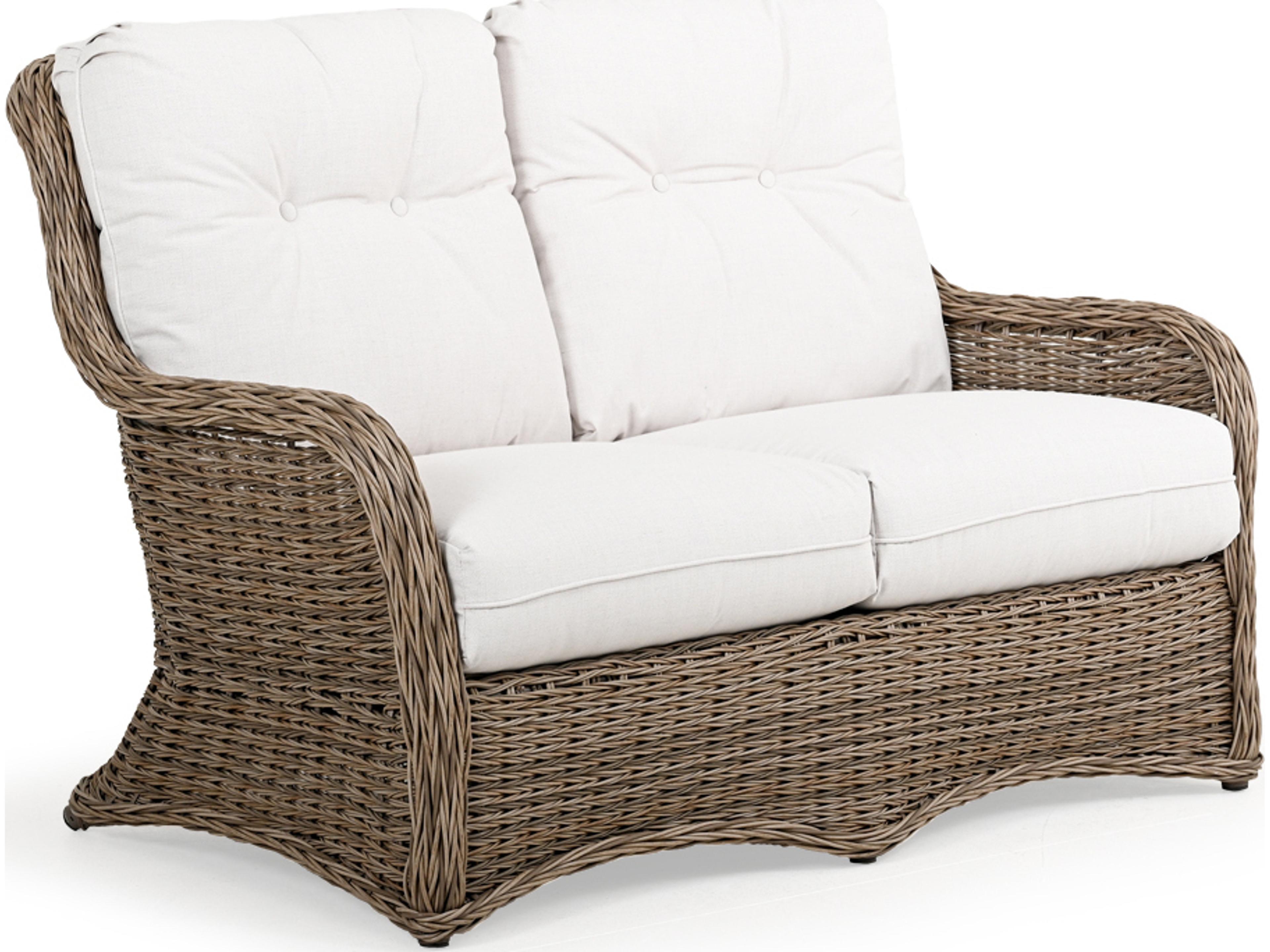 Watermark Living Riverside Wicker Patio Loveseat