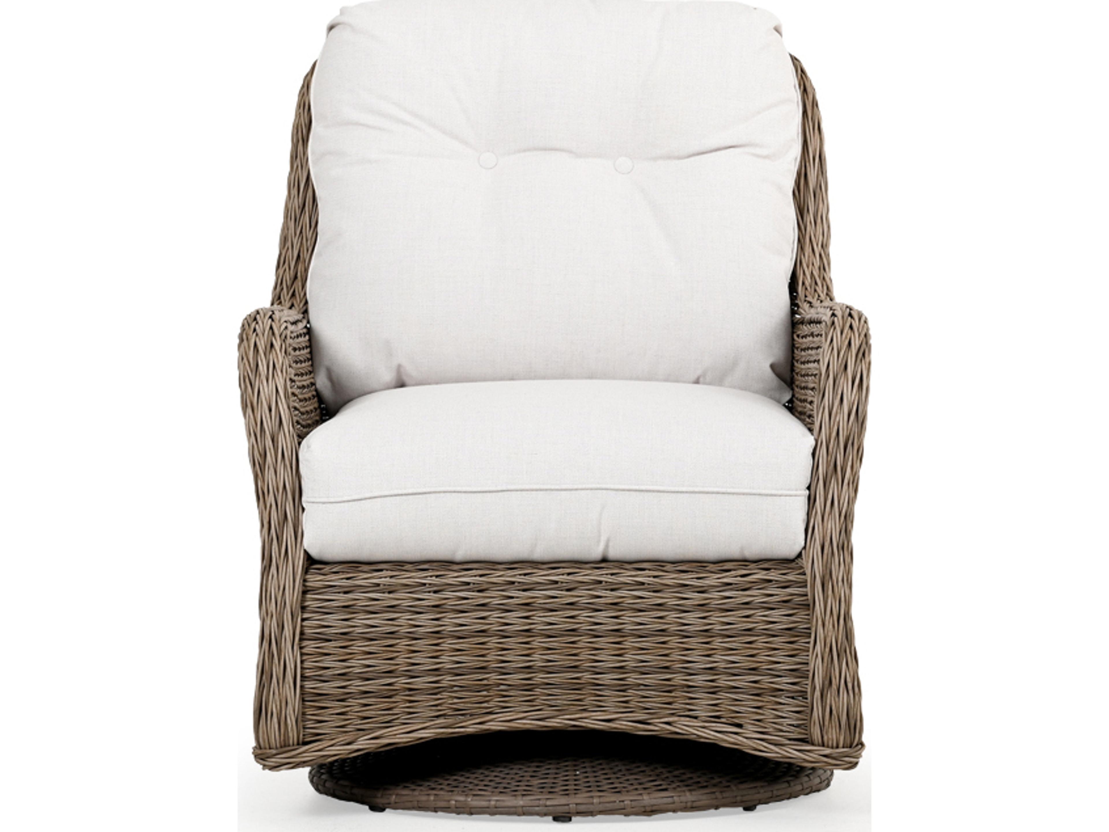 Riverside Wicker Swivel Glider Outdoor Lounge Chair