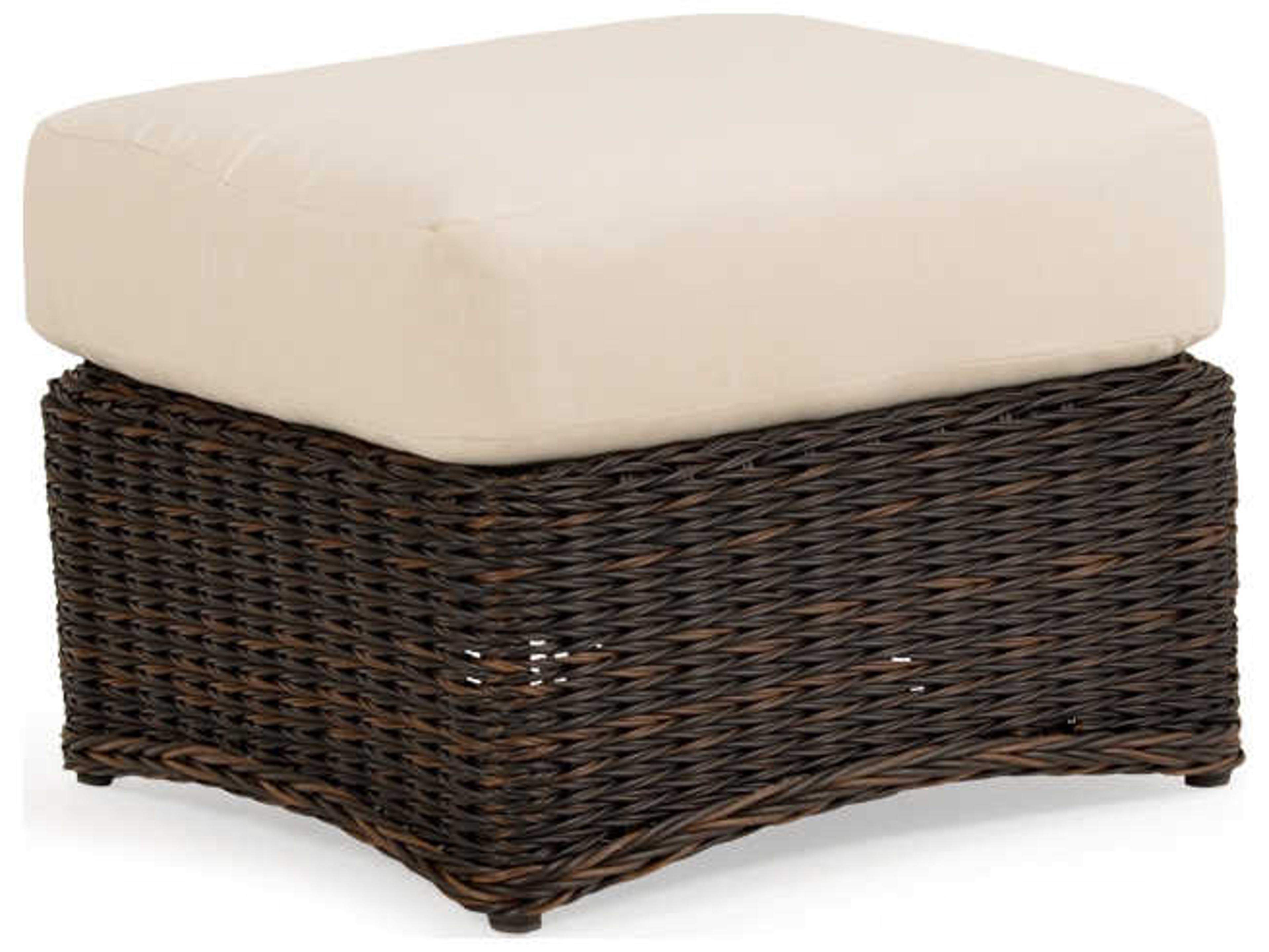 Watermark Living Riverside Wicker Rectangle Outdoor Ottoman