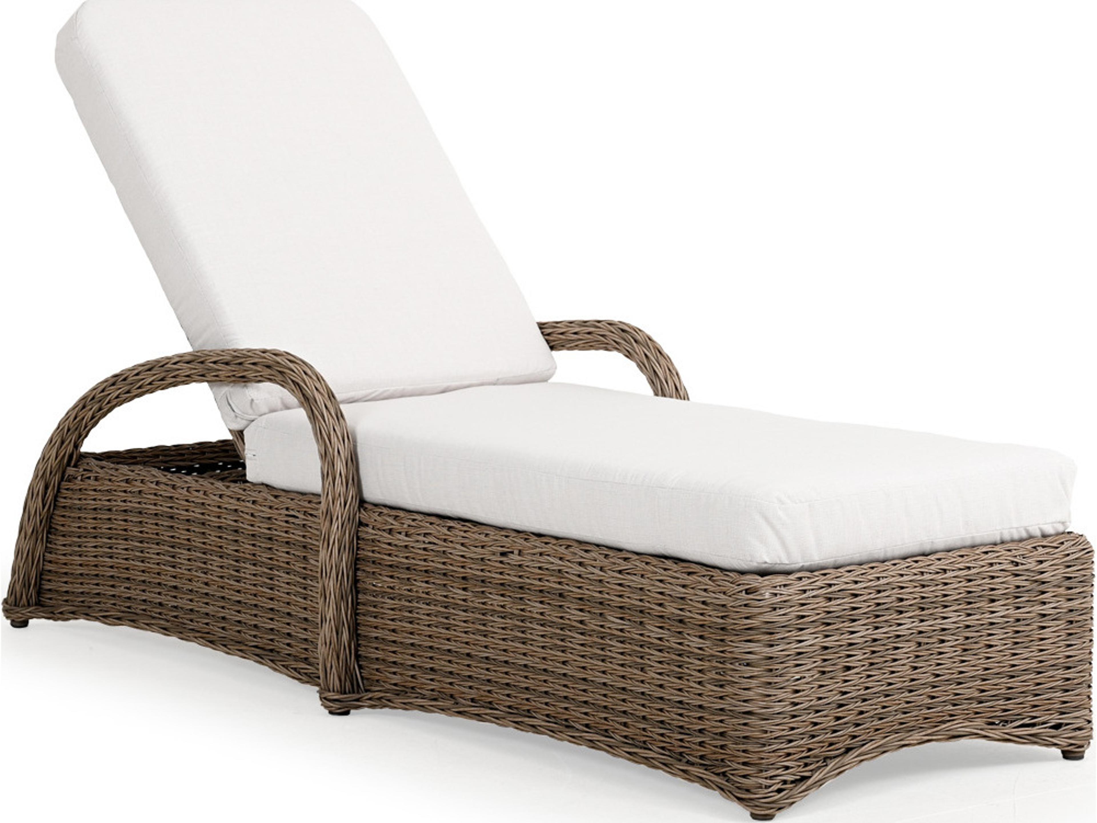 Watermark Living Riverside Wicker Outdoor Chaise Lounge