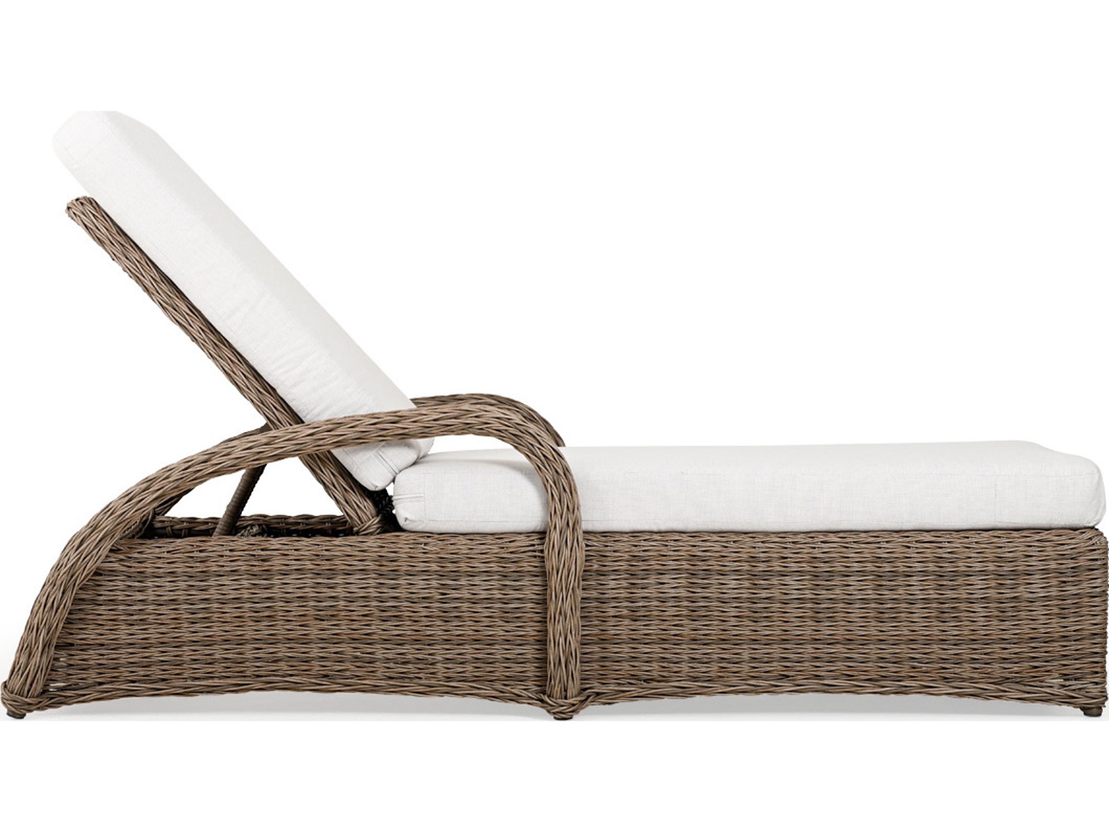 Watermark Living Riverside Wicker Outdoor Chaise Lounge