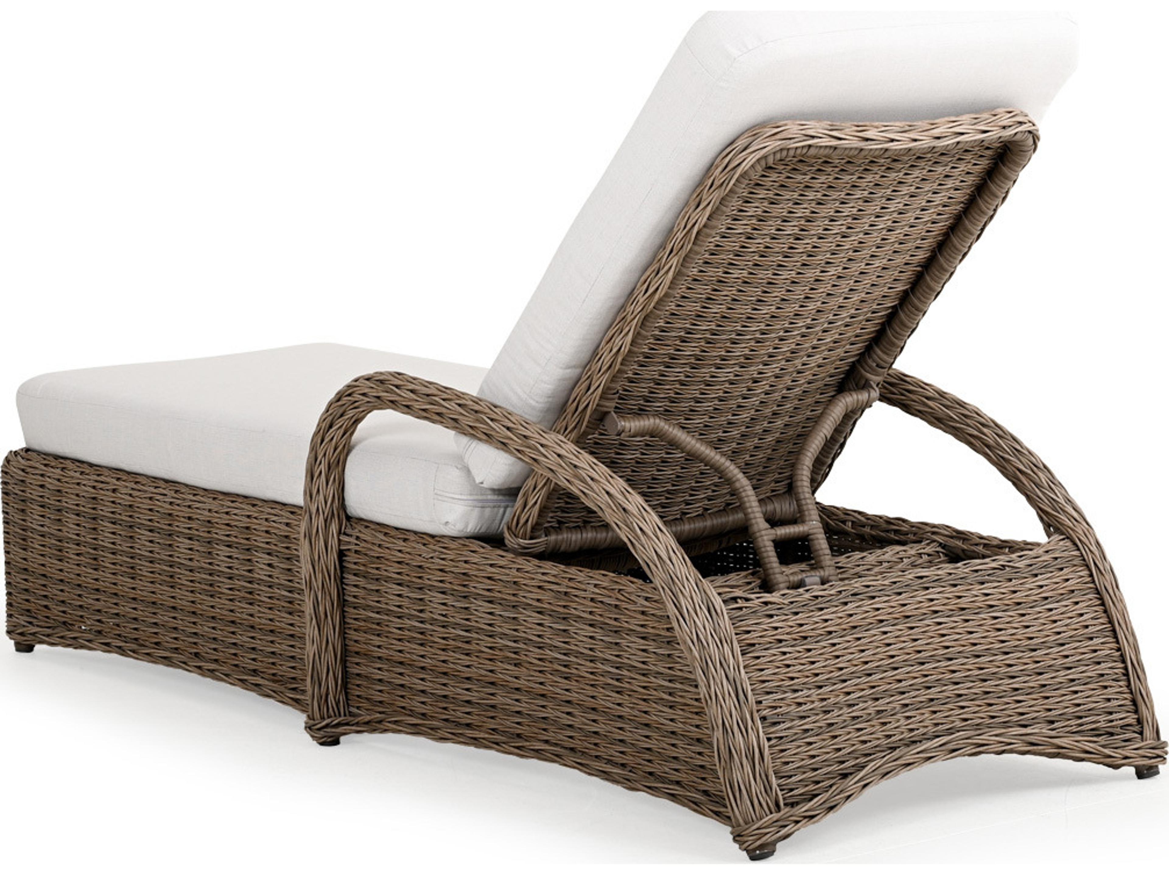 Watermark Living Riverside Wicker Outdoor Chaise Lounge