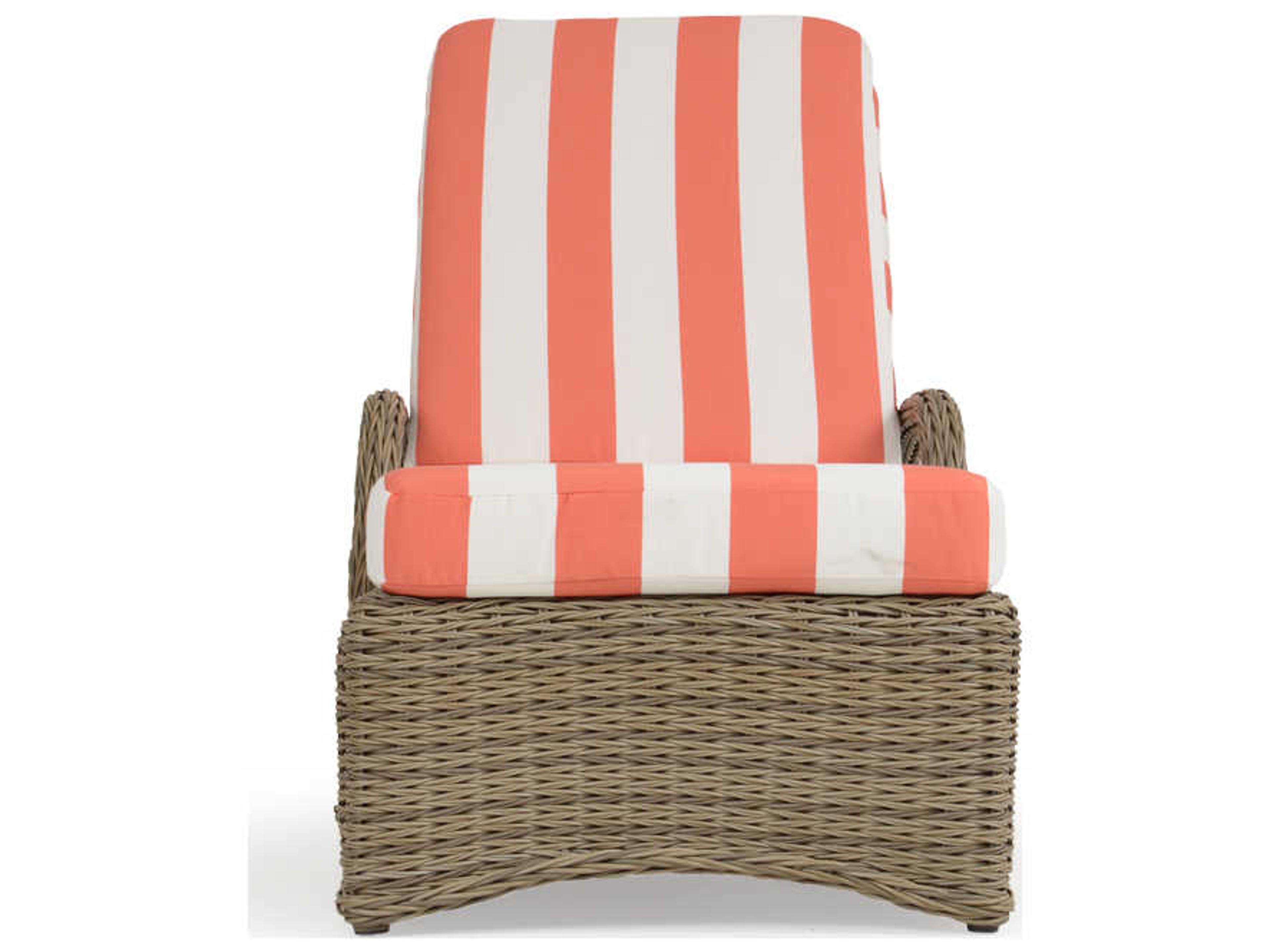 Quick Ship Riverside Wicker Outdoor Patio Chaise Lounge