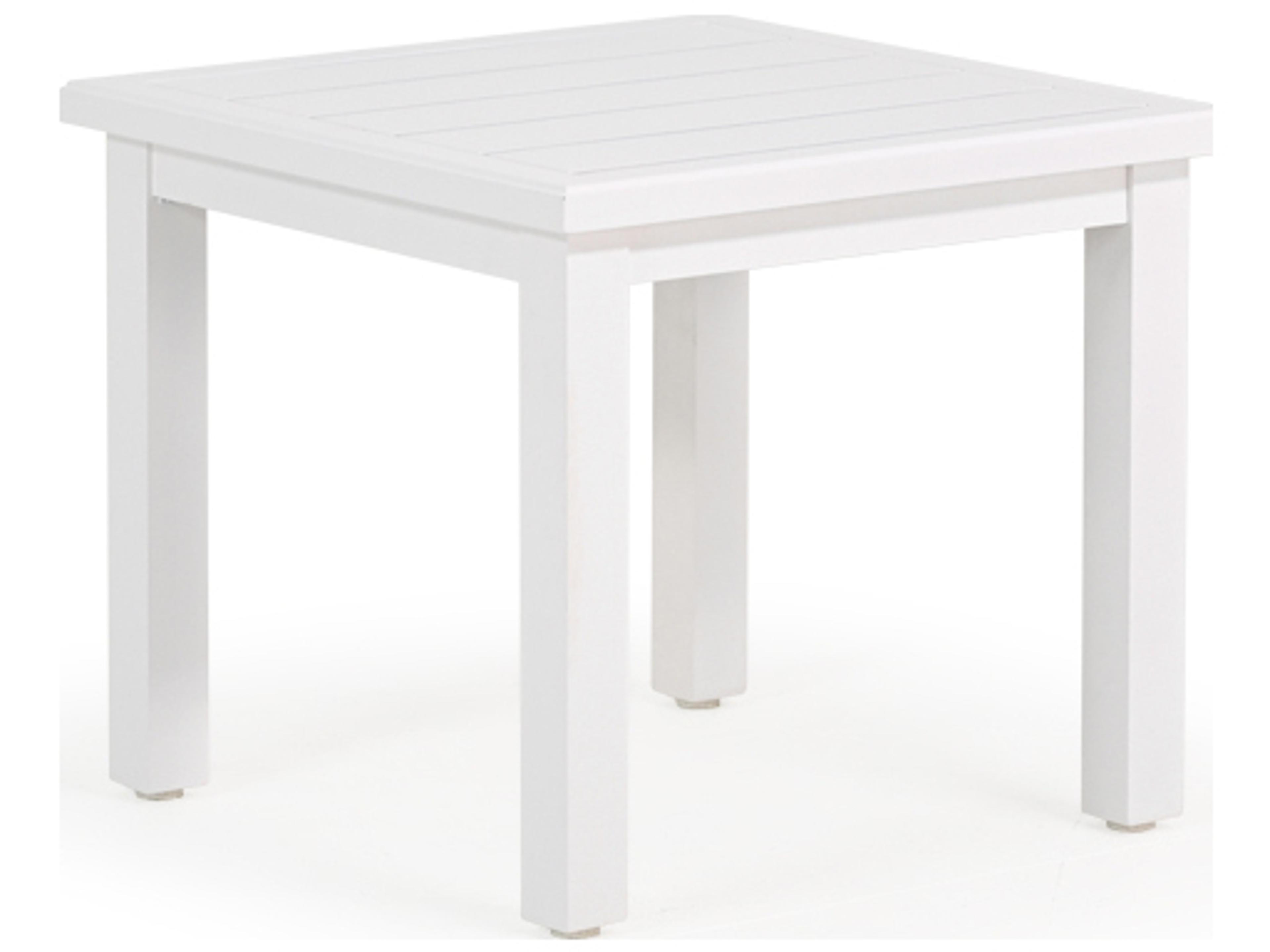 Watermark Living Santorini Aluminum Square Outdoor Patio End Table