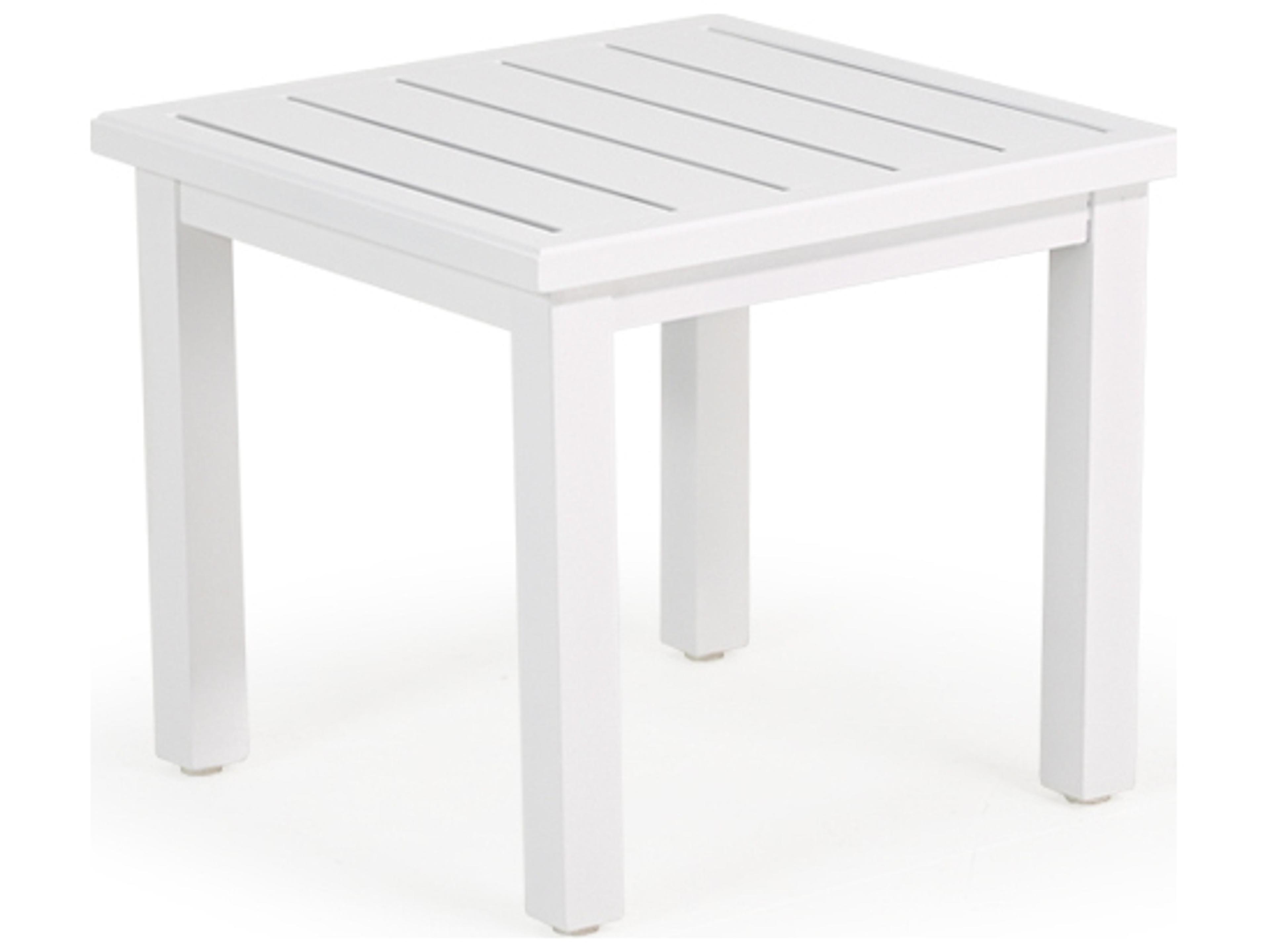 Watermark Living Santorini Aluminum Square Outdoor Patio End Table