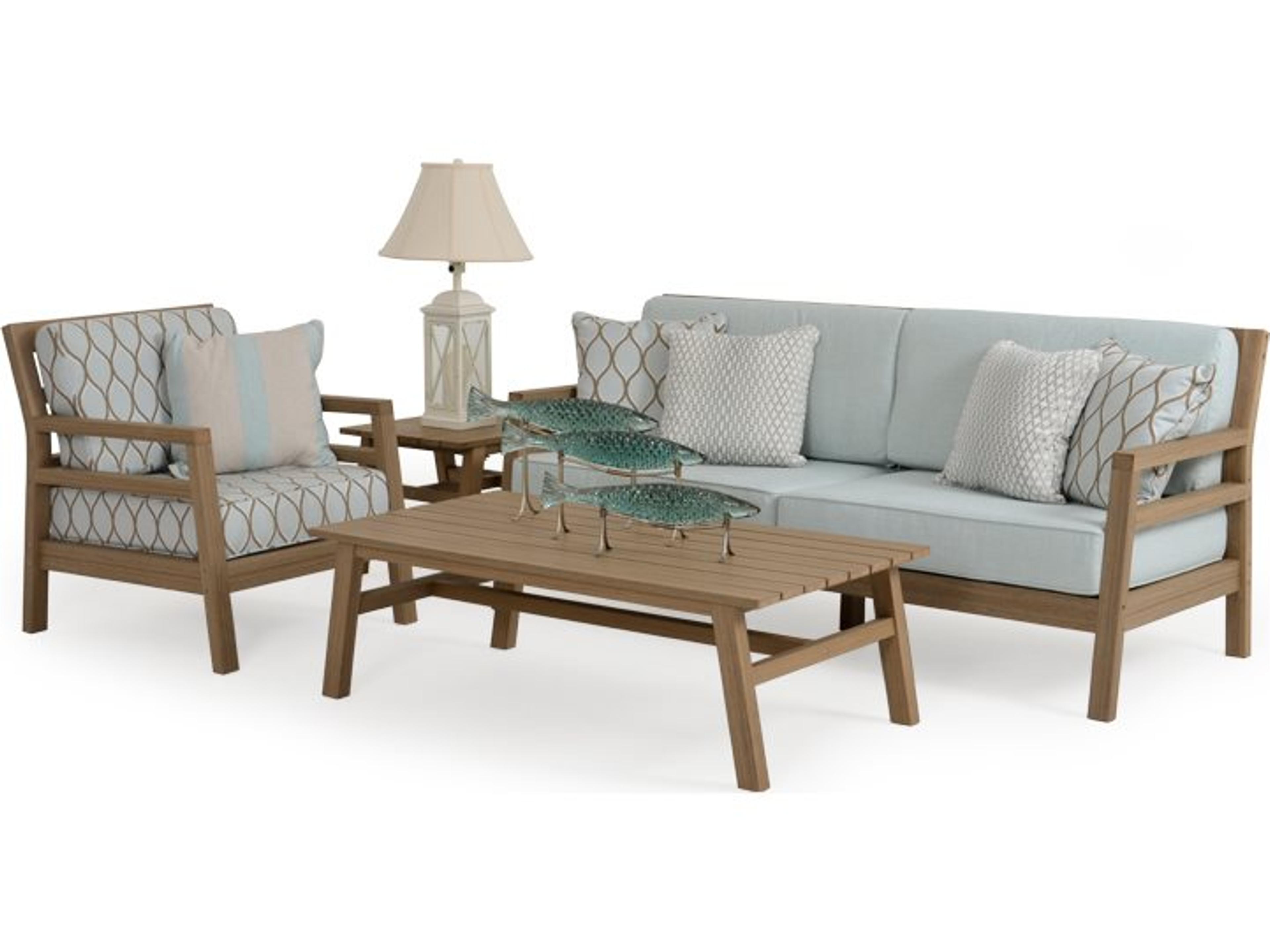 Miramar Teak Outdoor Patio Lounge Set