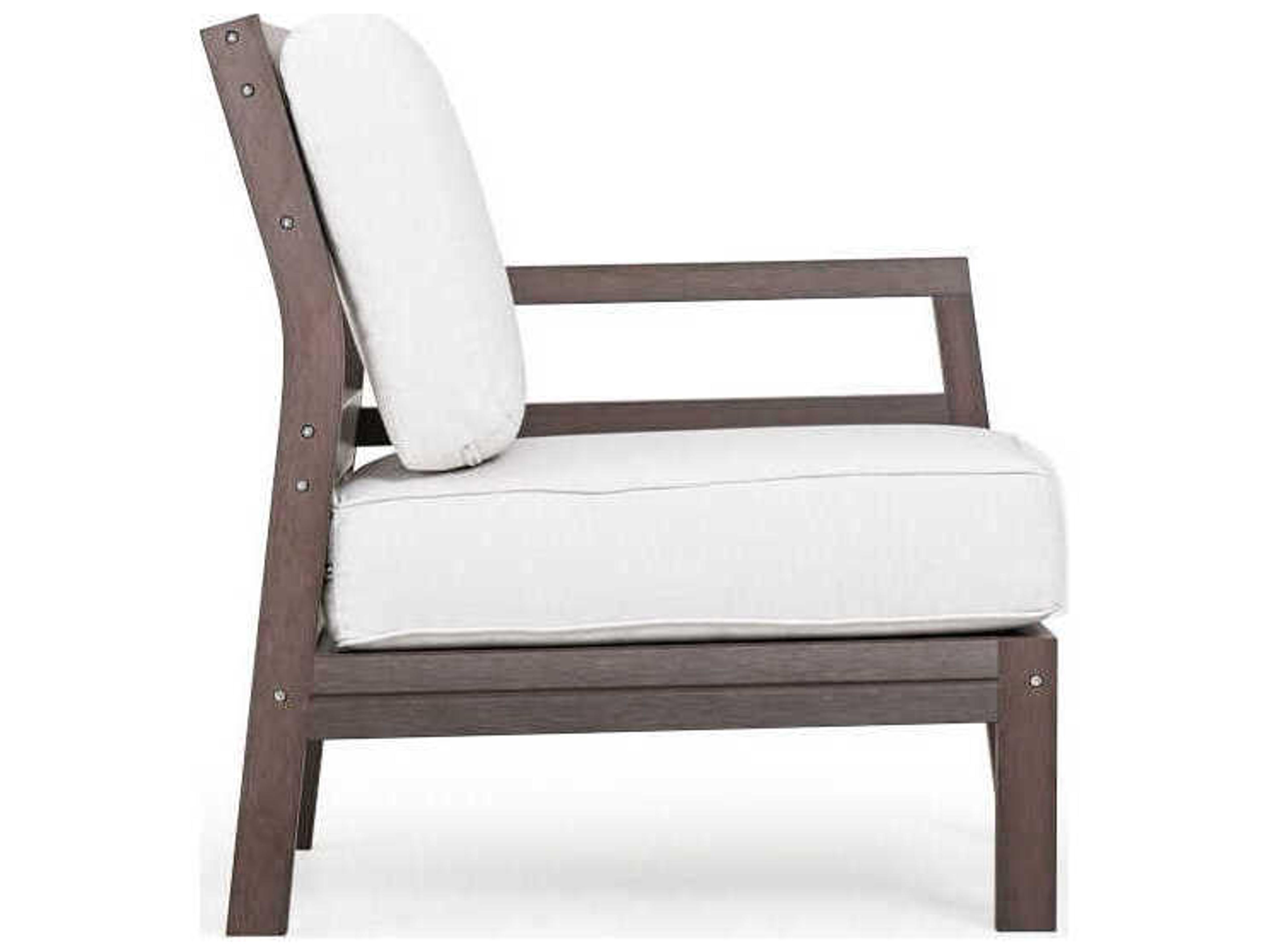 Watermark Living Miramar Faux Wood Right Arm Facing Patio Lounge Chair