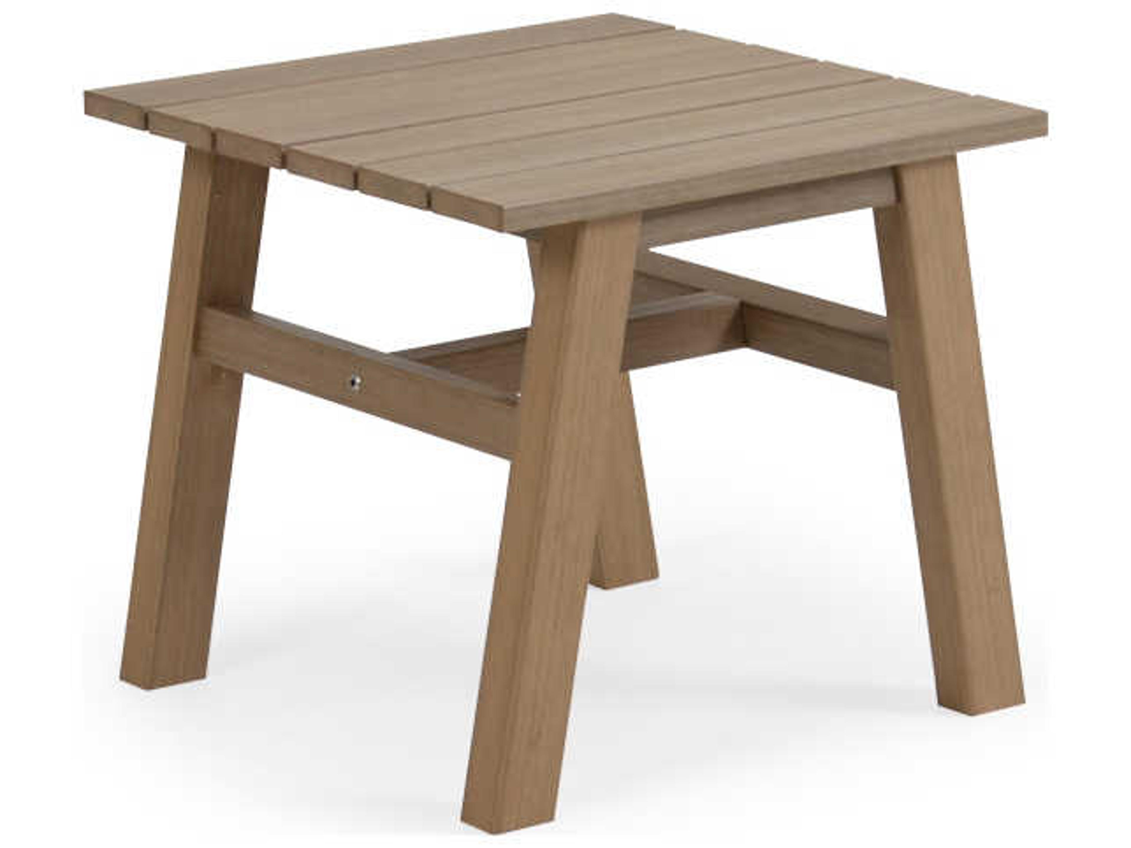 Watermark Living Miramar Teak Square Outdoor End Table