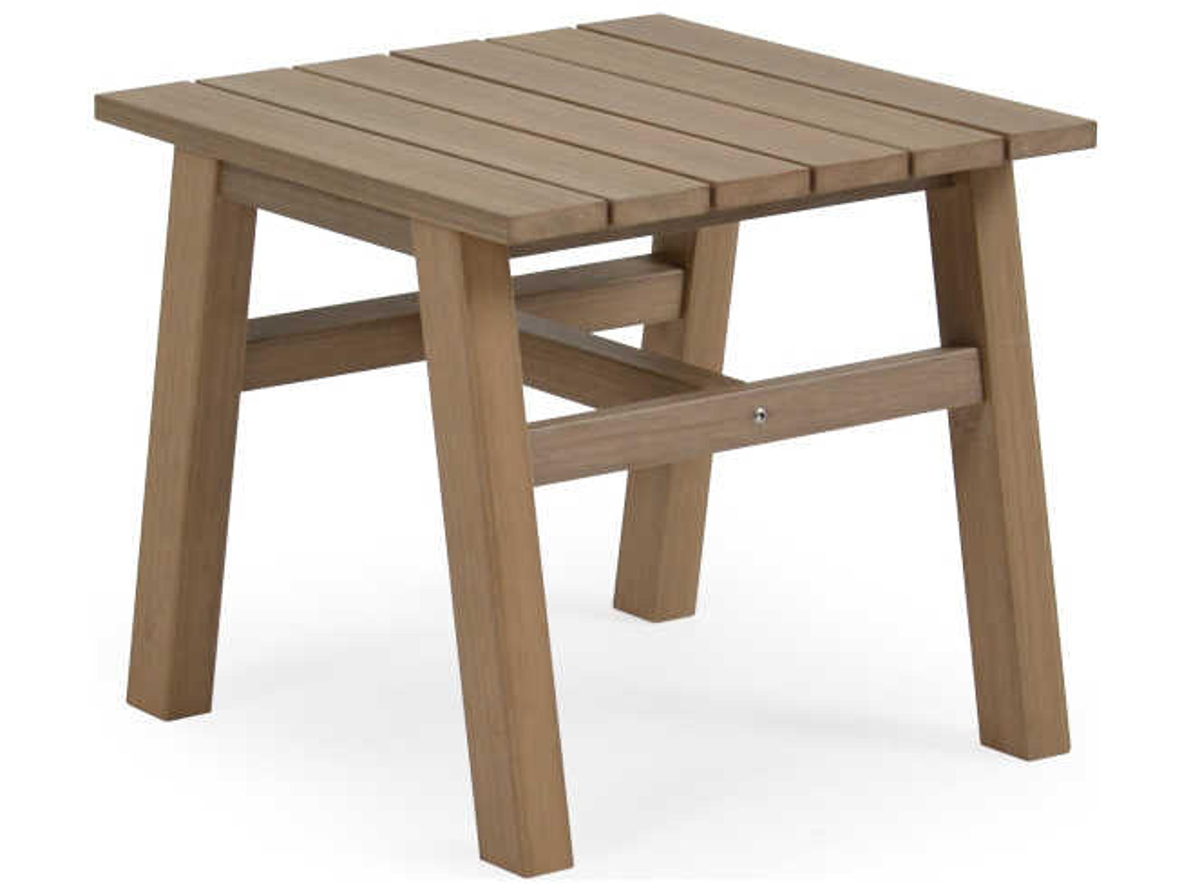 Watermark Living Miramar Teak Square Outdoor End Table