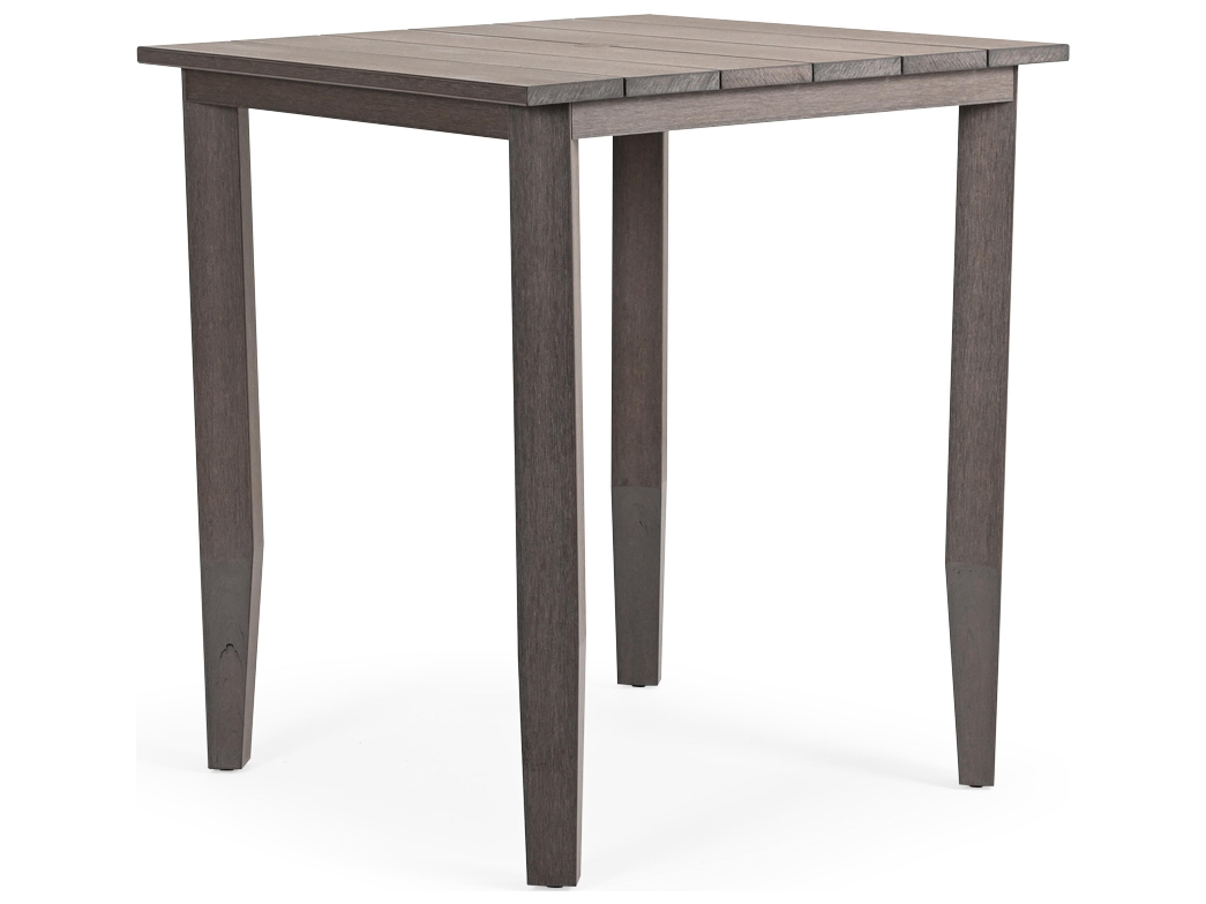 Miramar Teak Square Outdoor Bar Height Table