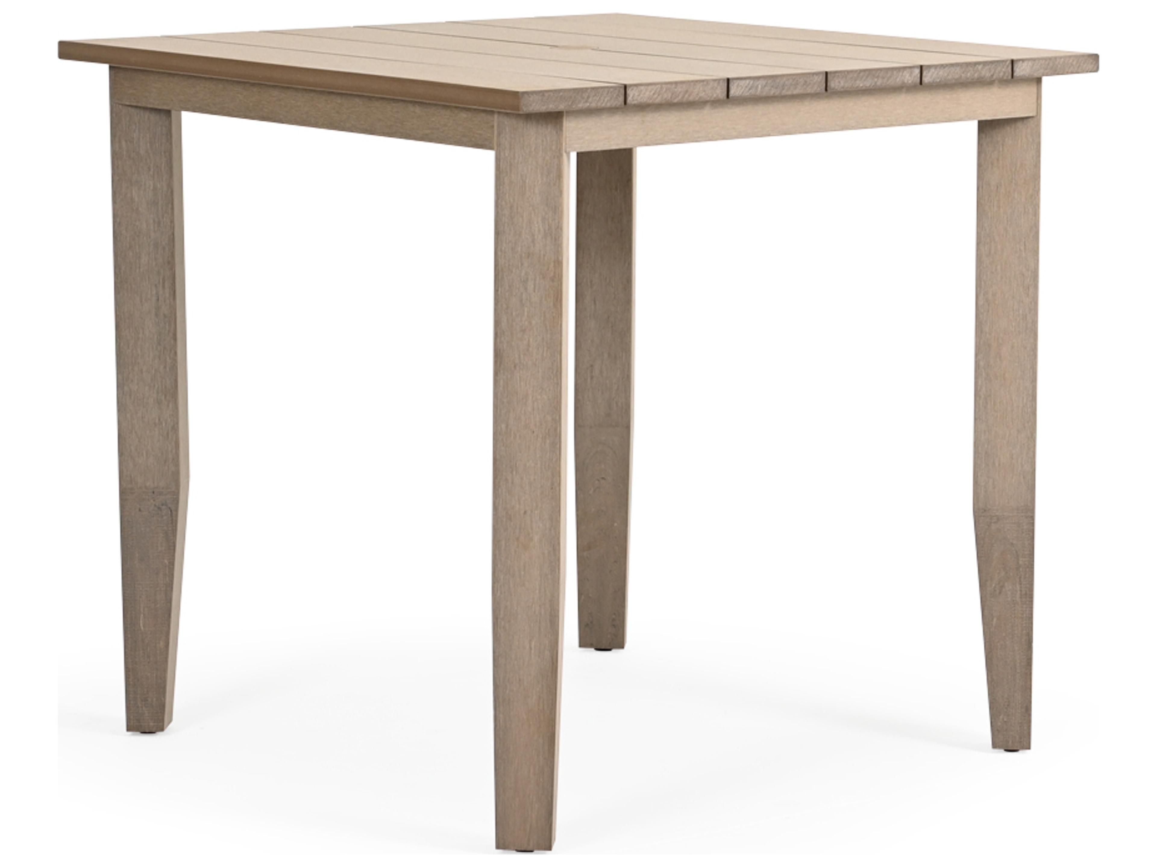 Watermark Living Miramar Teak Square Outdoor Counter Height Table