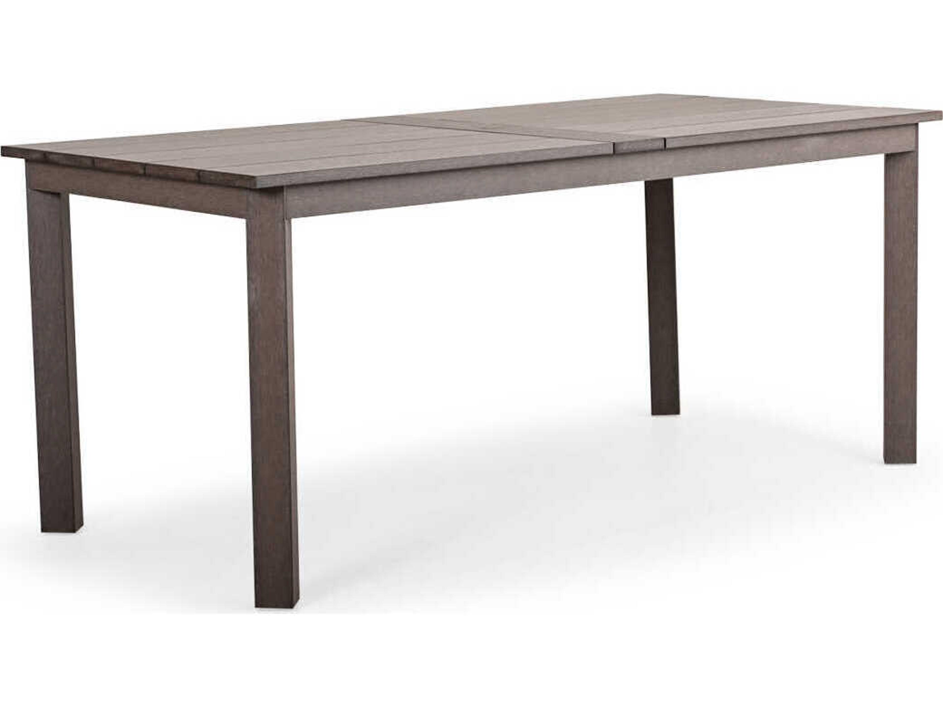 Watermark Living Miramar Faux Wood Rectangular Outdoor Patio Counter Height Table