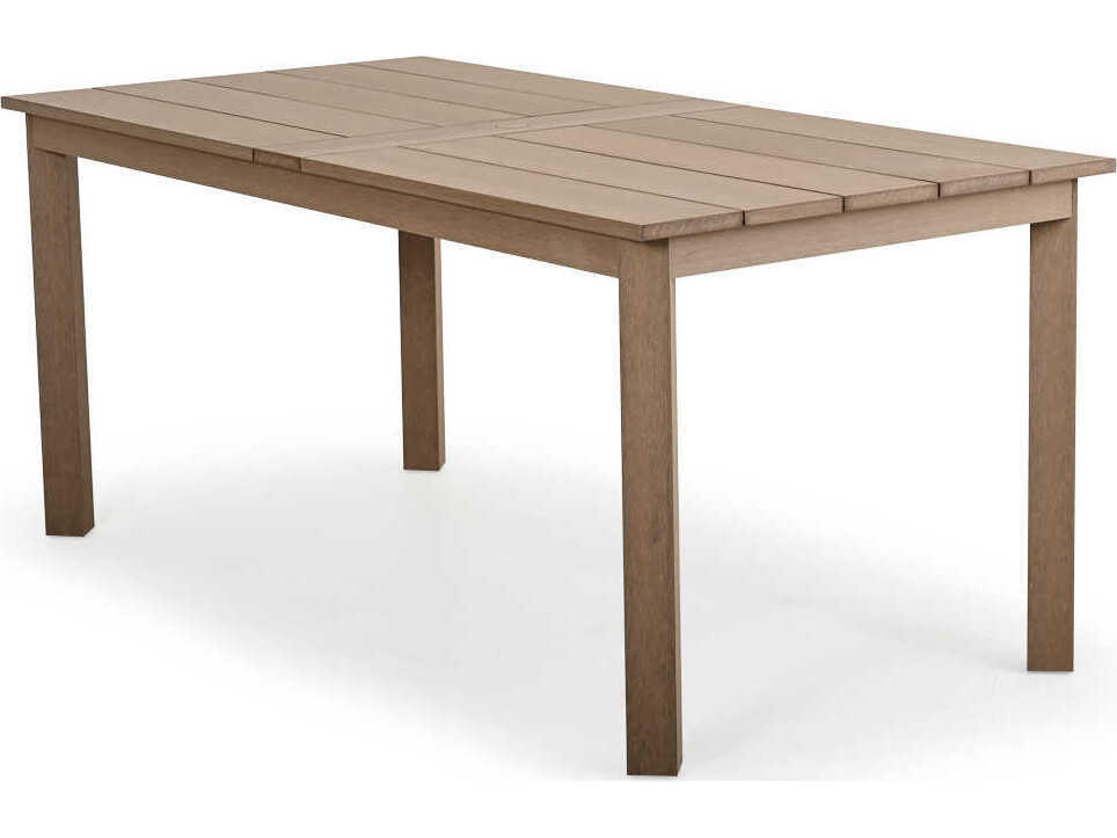 Watermark Living Miramar Faux Wood Rectangular Outdoor Patio Counter Height Table