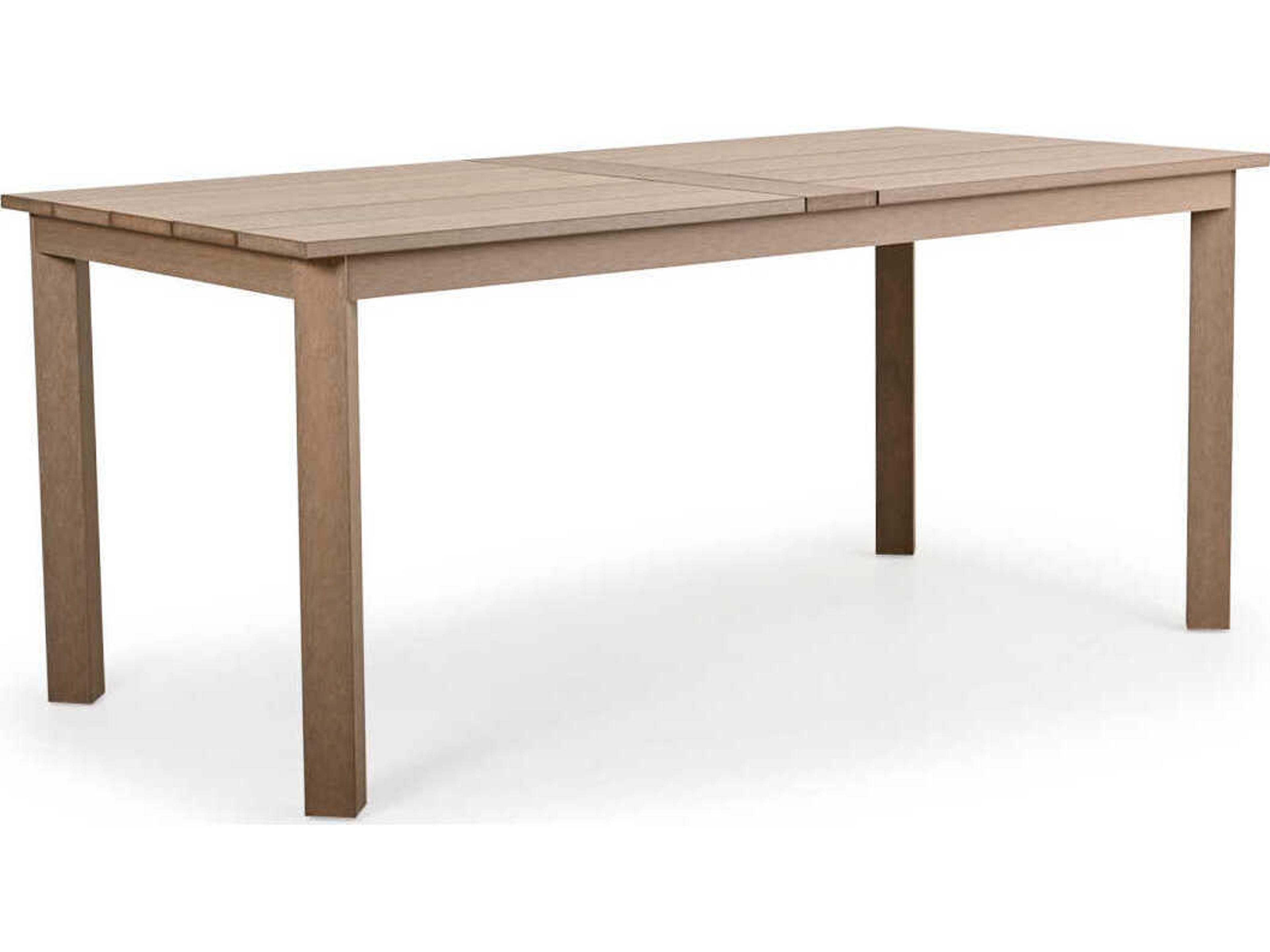 Watermark Living Miramar Faux Wood Rectangular Outdoor Patio Counter Height Table