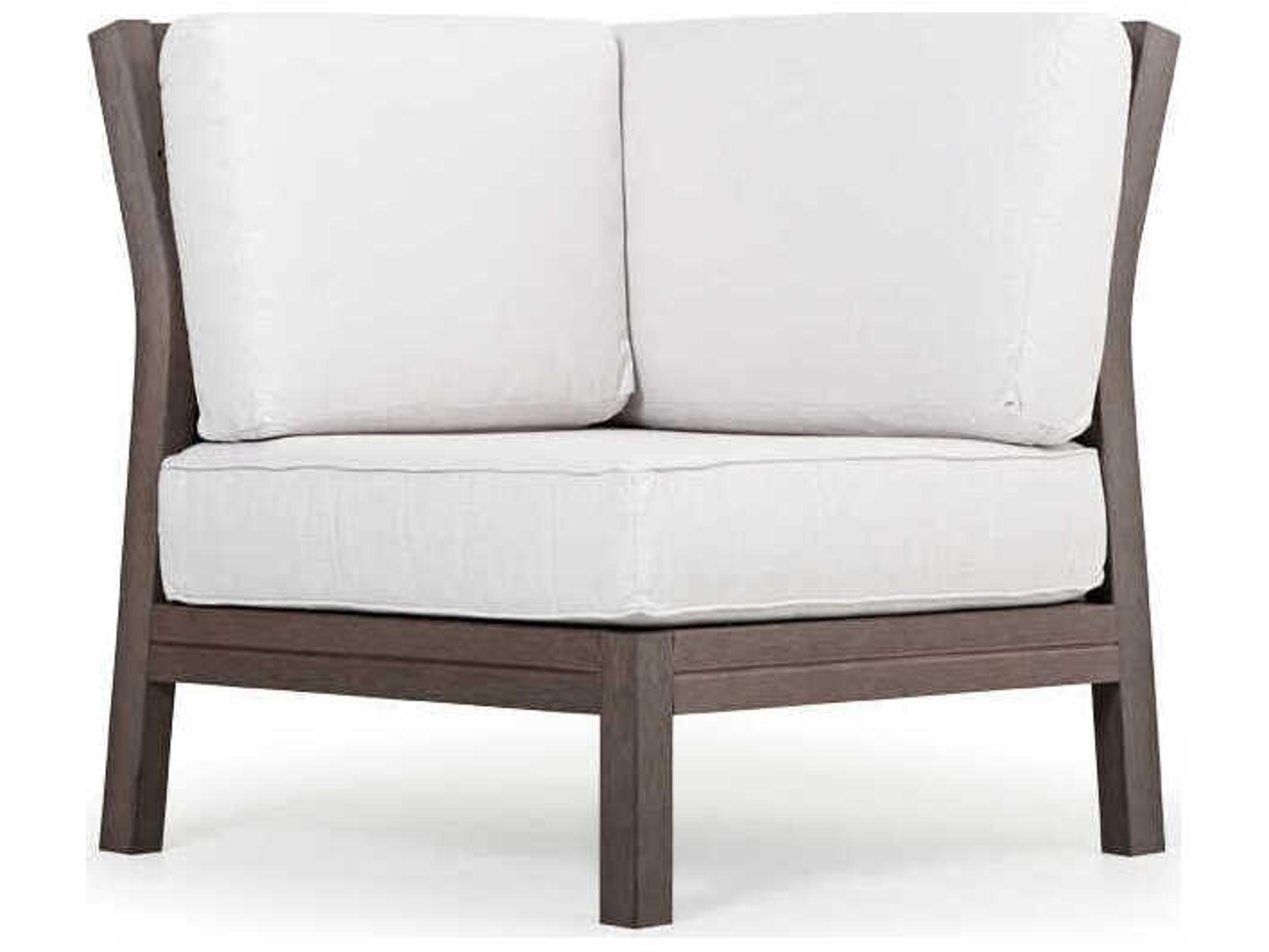 Miramar Faux Wood Sectional Outdoor Lounge Chair