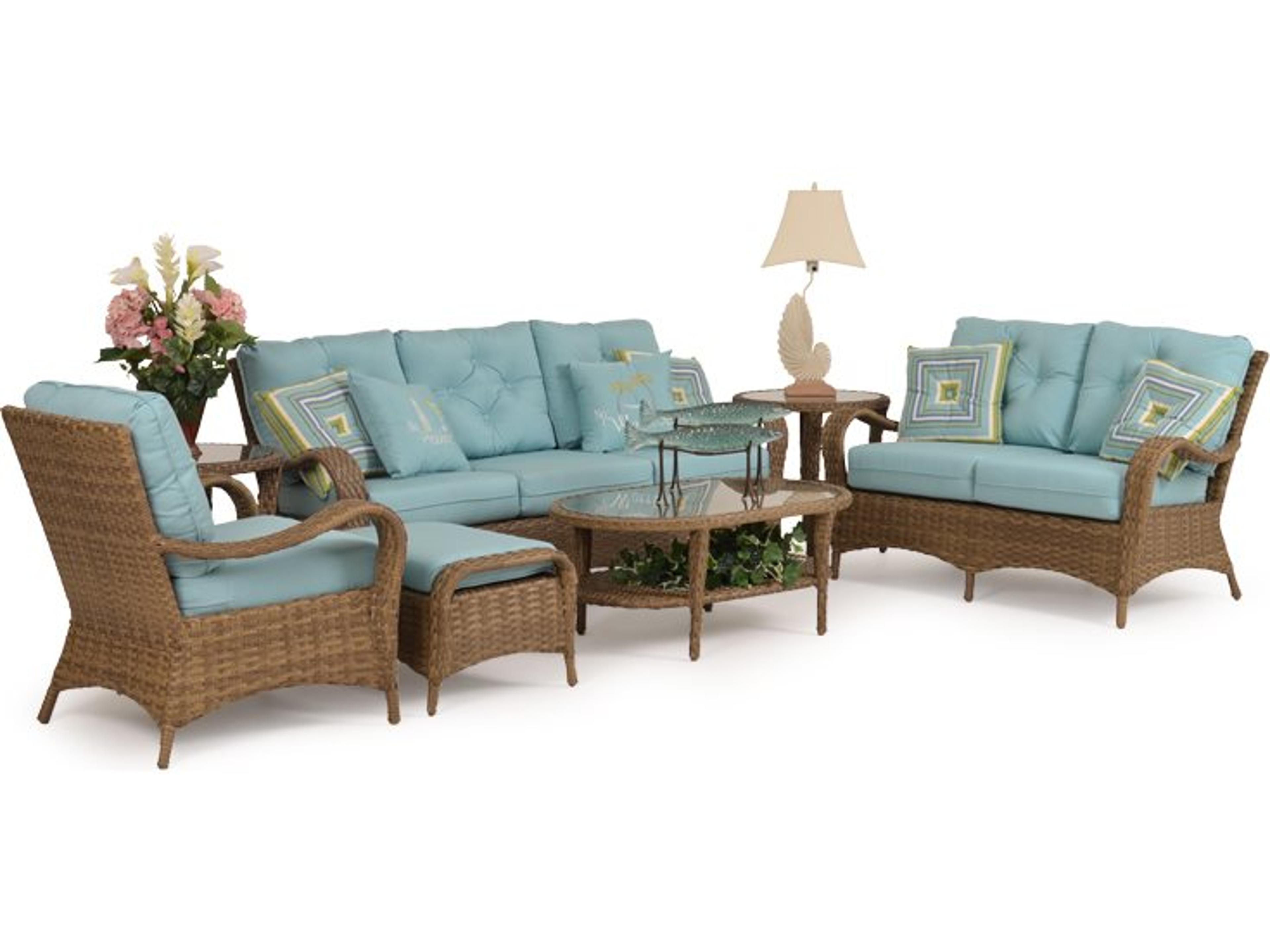 Alexandria Wicker Outdoor Lounge Set