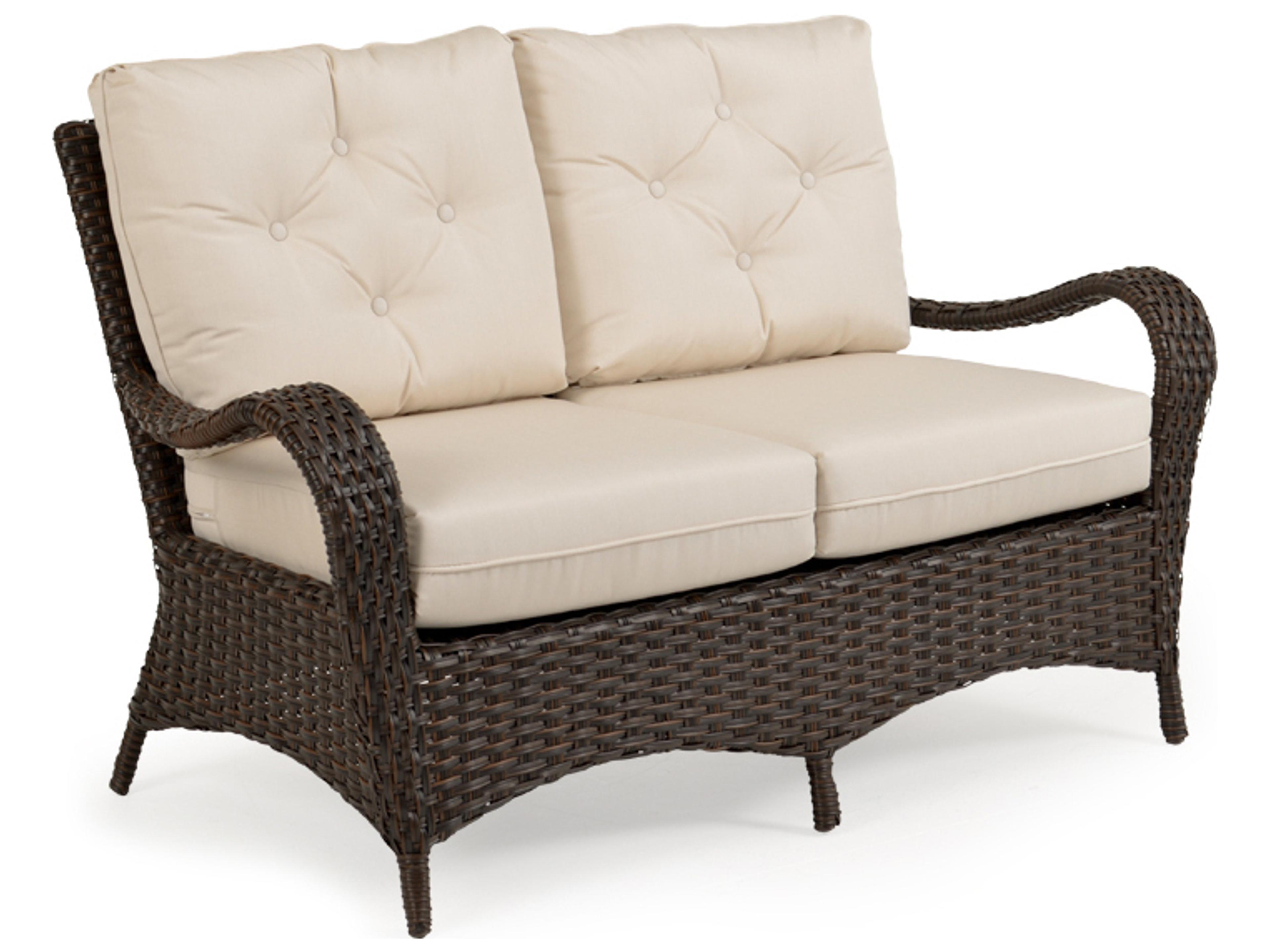 Alexandria Wicker Patio Loveseat