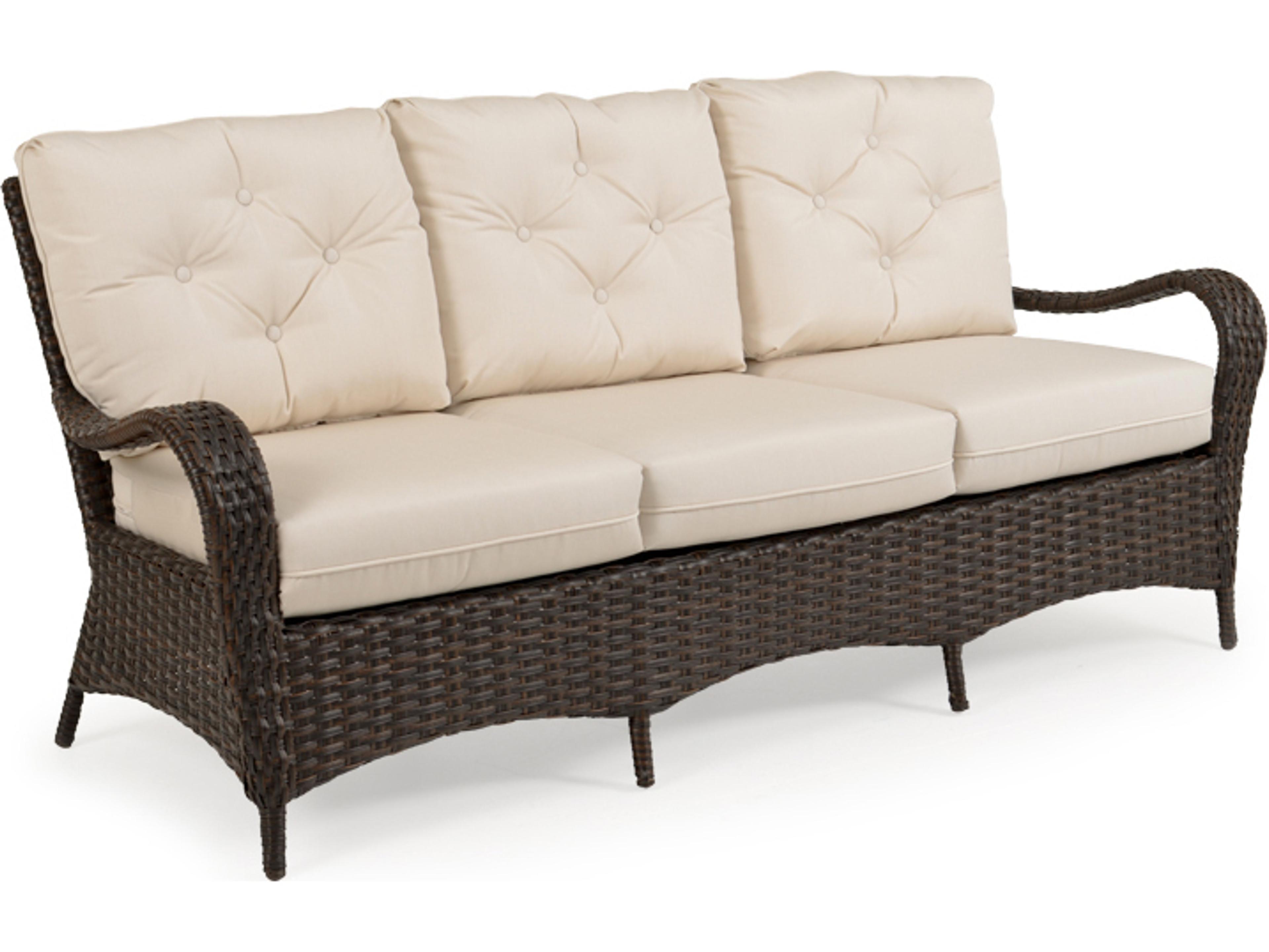 Alexandria Wicker Patio Sofa