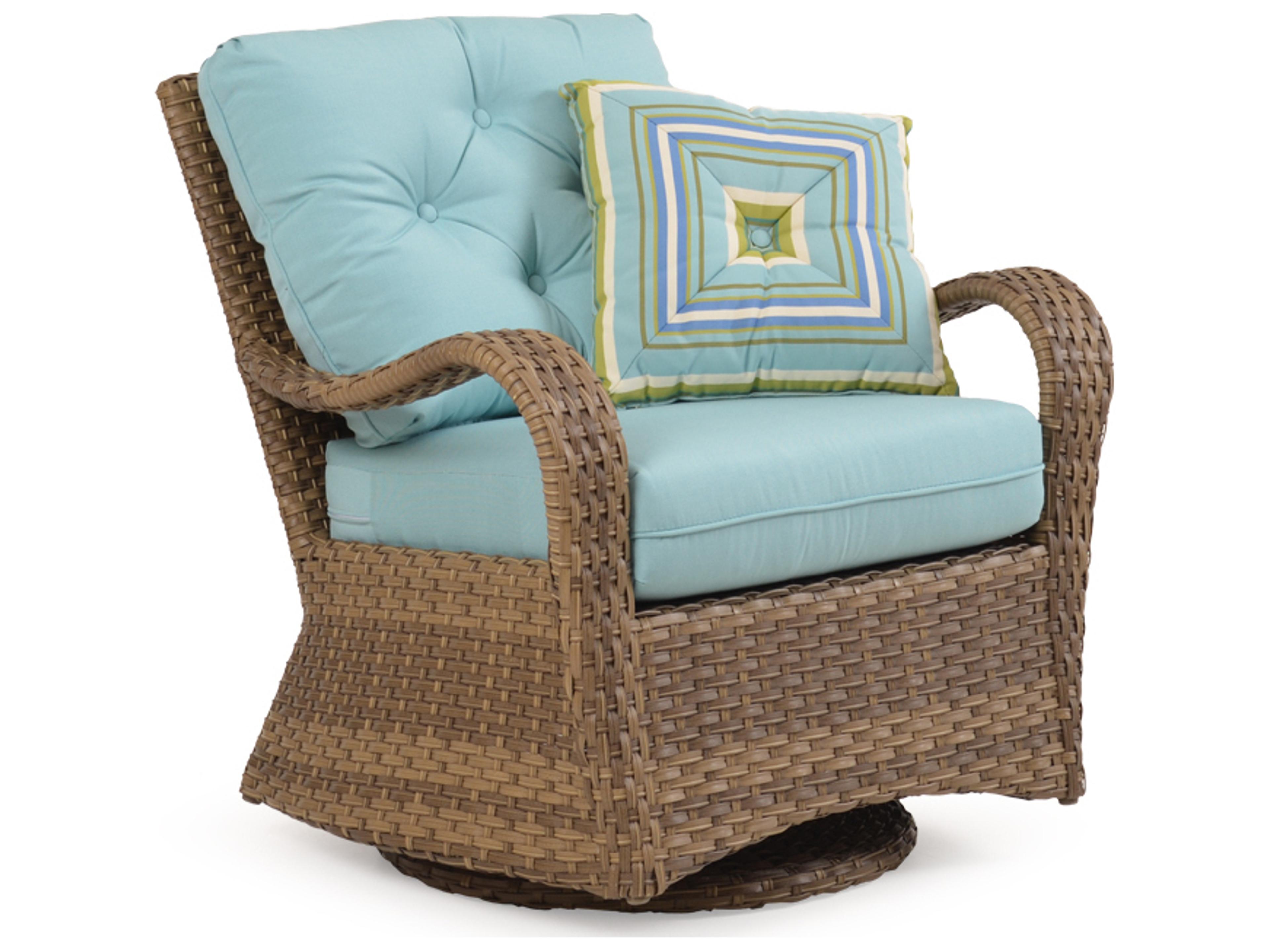 Watermark Living Alexandria Wicker Swivel Glider Outdoor Lounge Chair