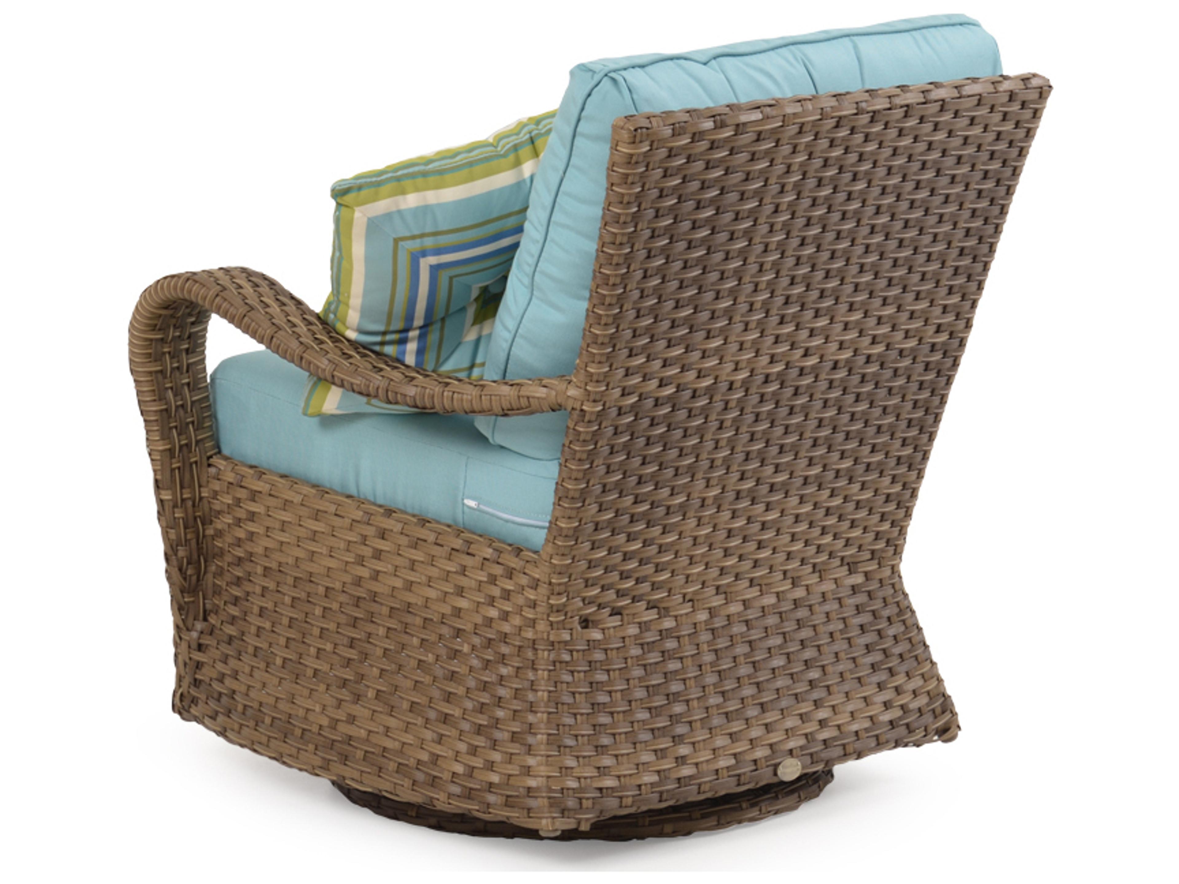 Watermark Living Alexandria Wicker Swivel Glider Outdoor Lounge Chair