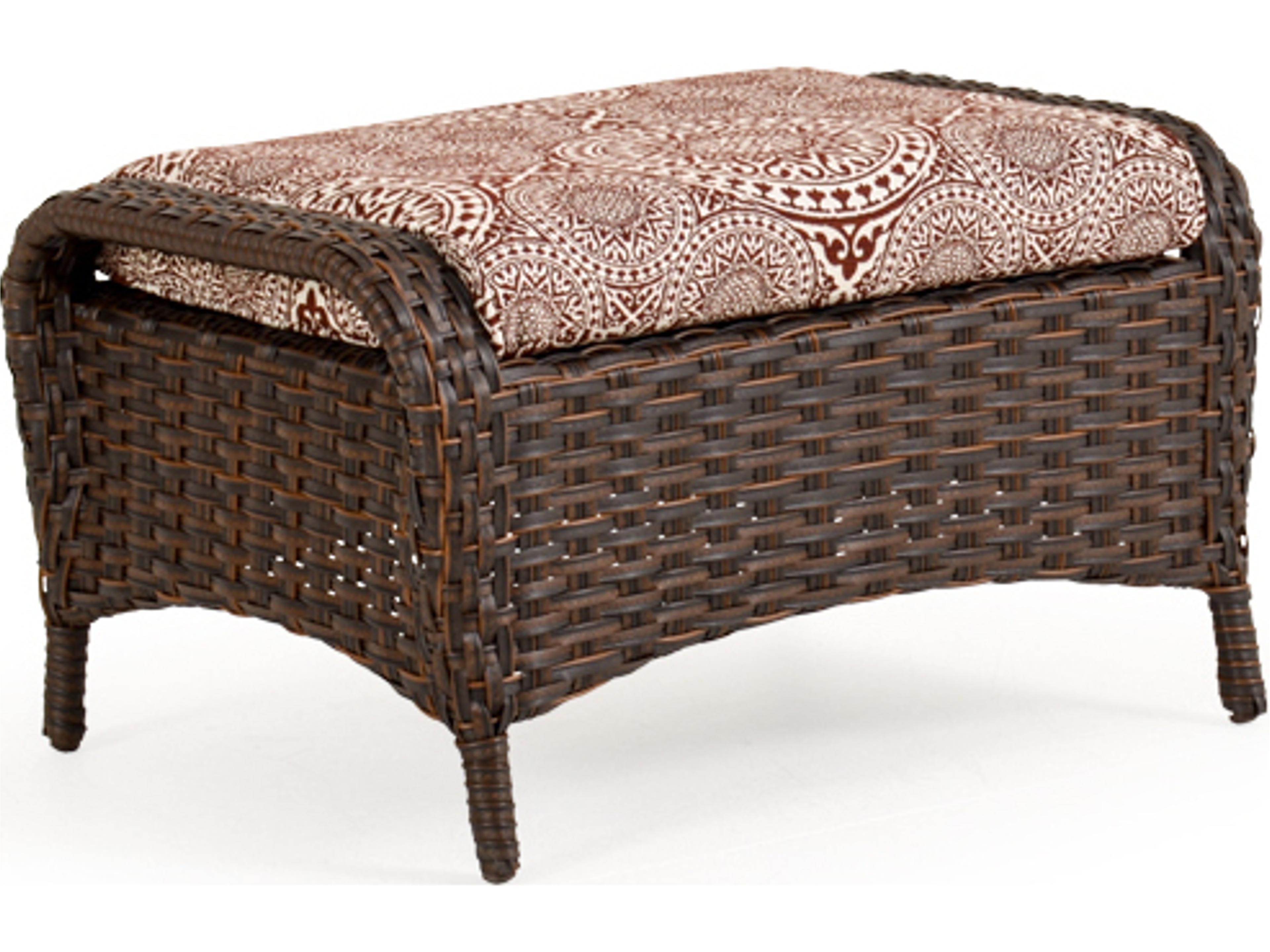 Watermark Living Alexandria Wicker Outdoor Ottoman