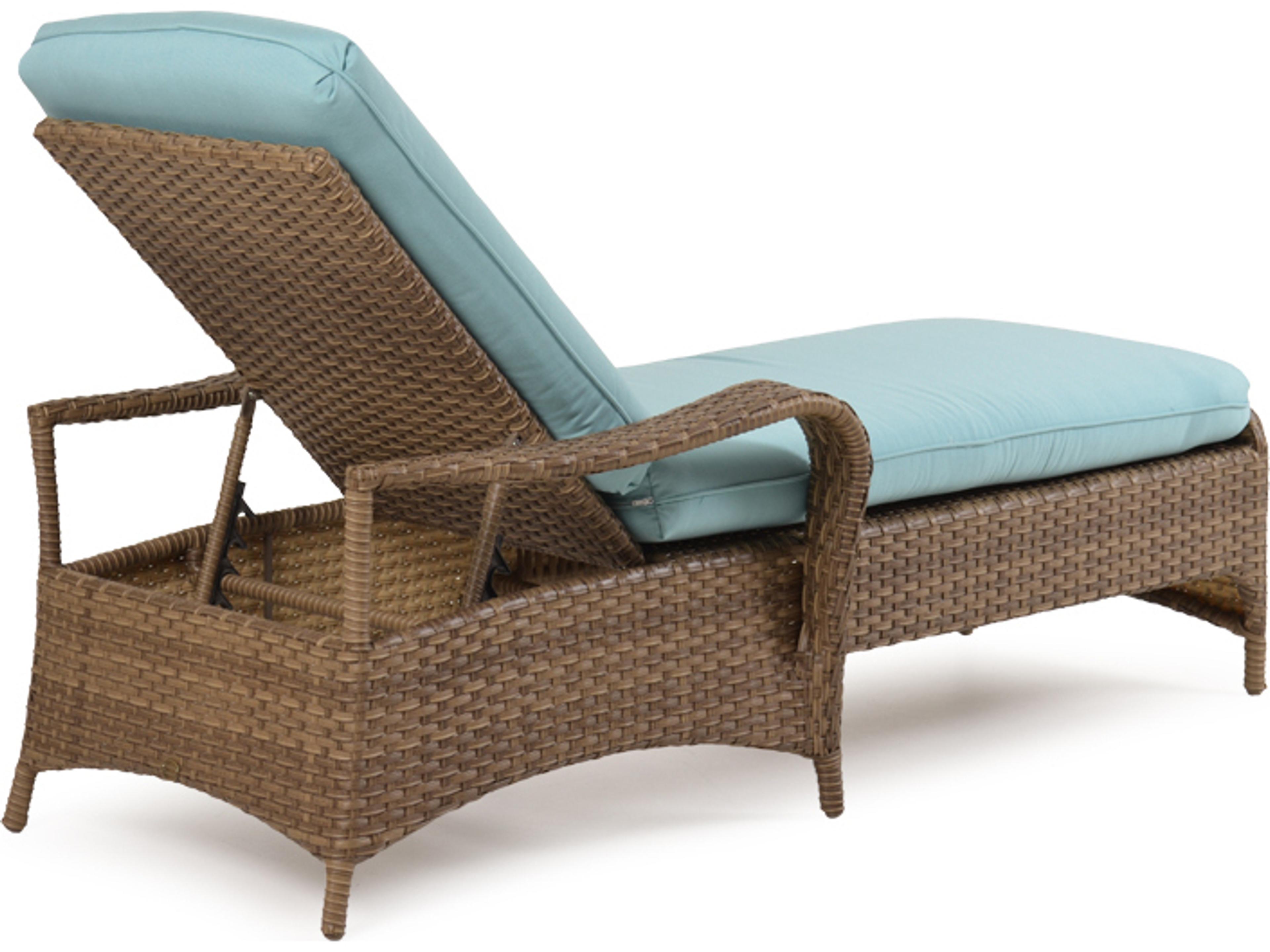 Watermark Living Alexandria Wicker Outdoor Patio Chaise Lounge
