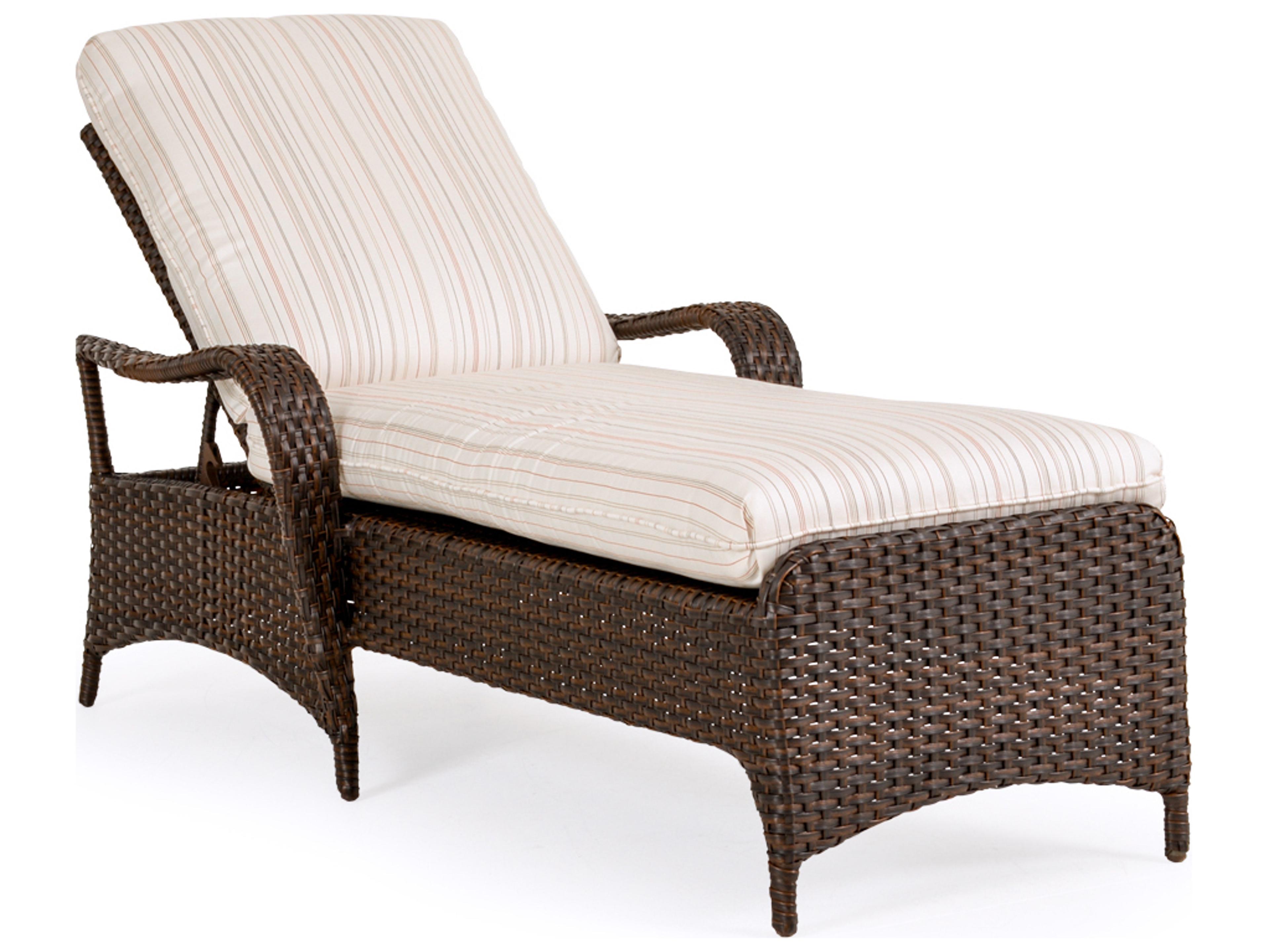 Watermark Living Alexandria Wicker Outdoor Patio Chaise Lounge