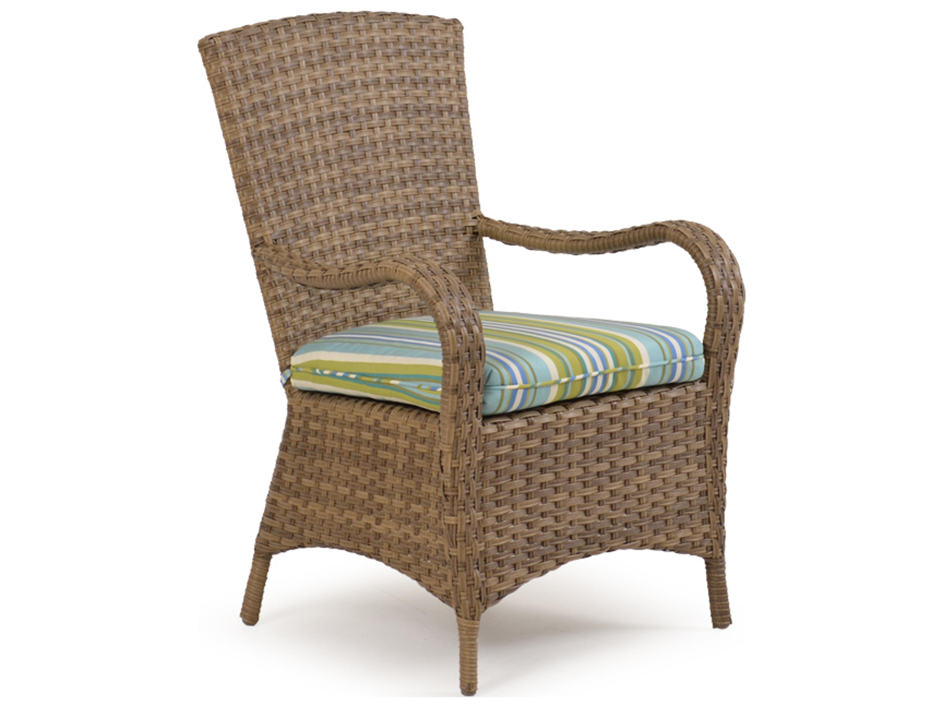 Watermark Living Alexandria Wicker Patio Dining Arm Chair