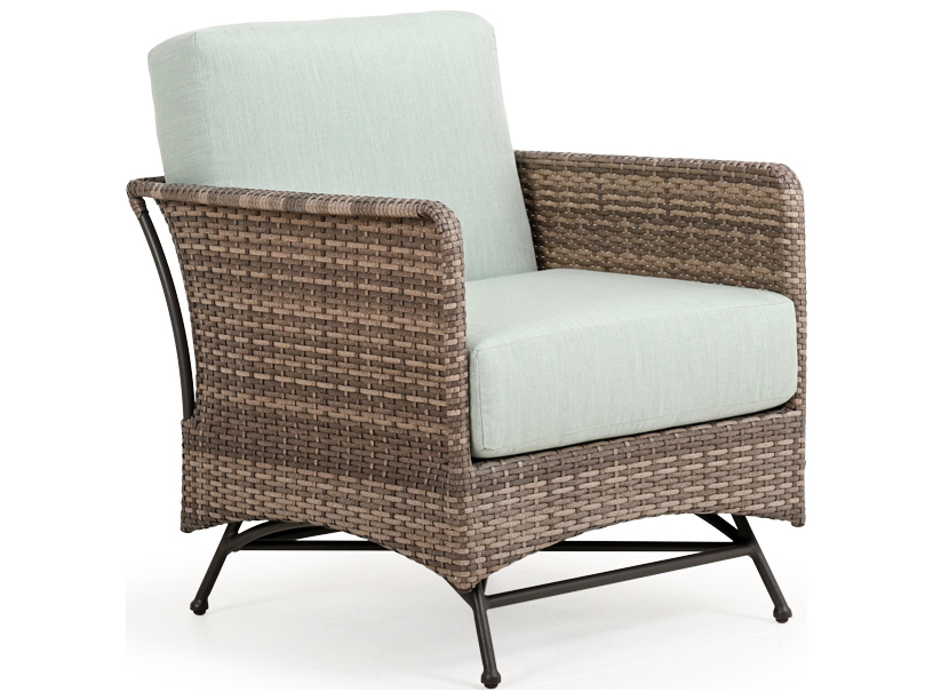 Augusta Wicker Spring Outdoor Patio Lounge Chair