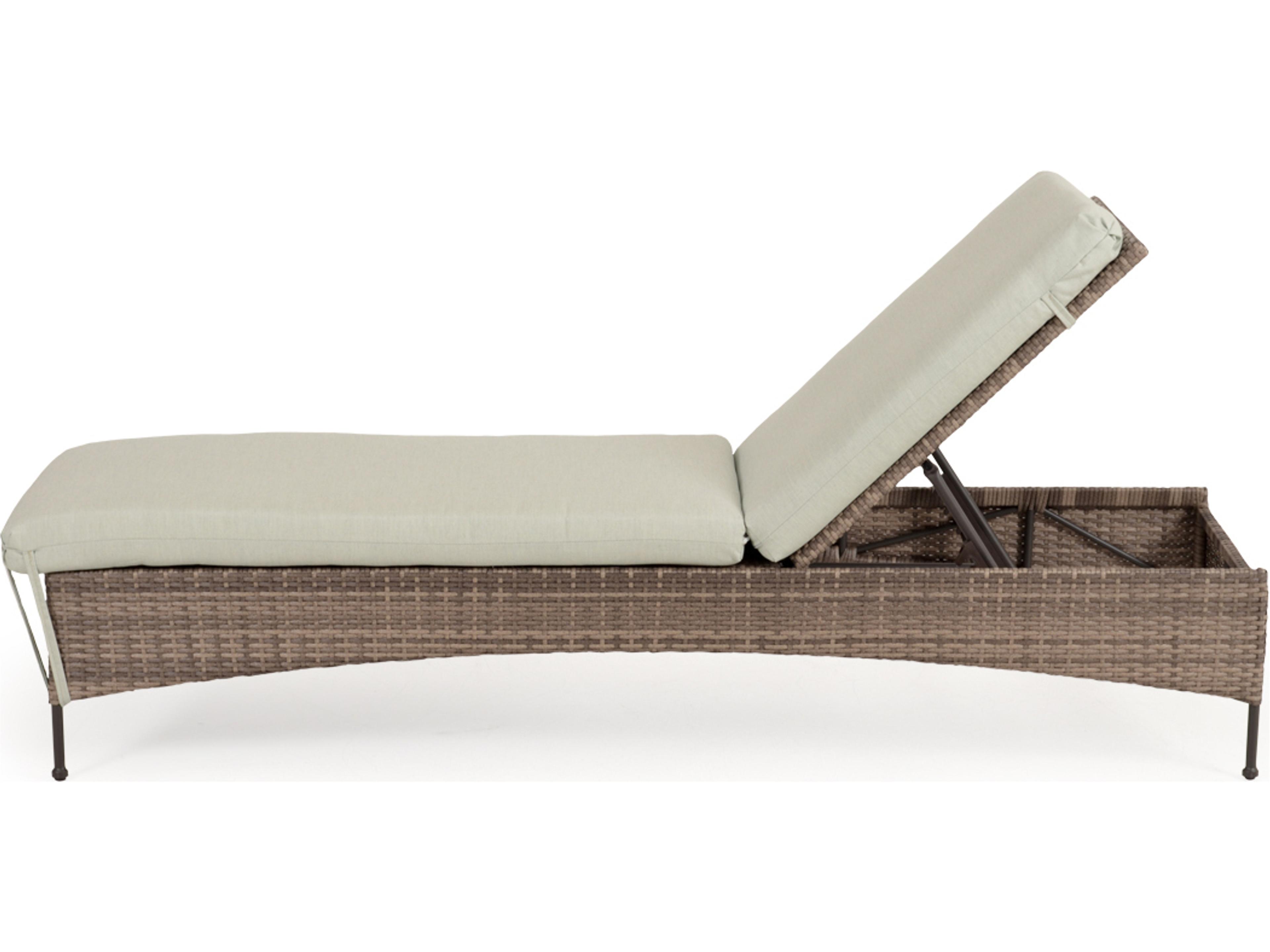 Watermark Living Augusta Wicker Adjustable Outdoor Chaise Lounge
