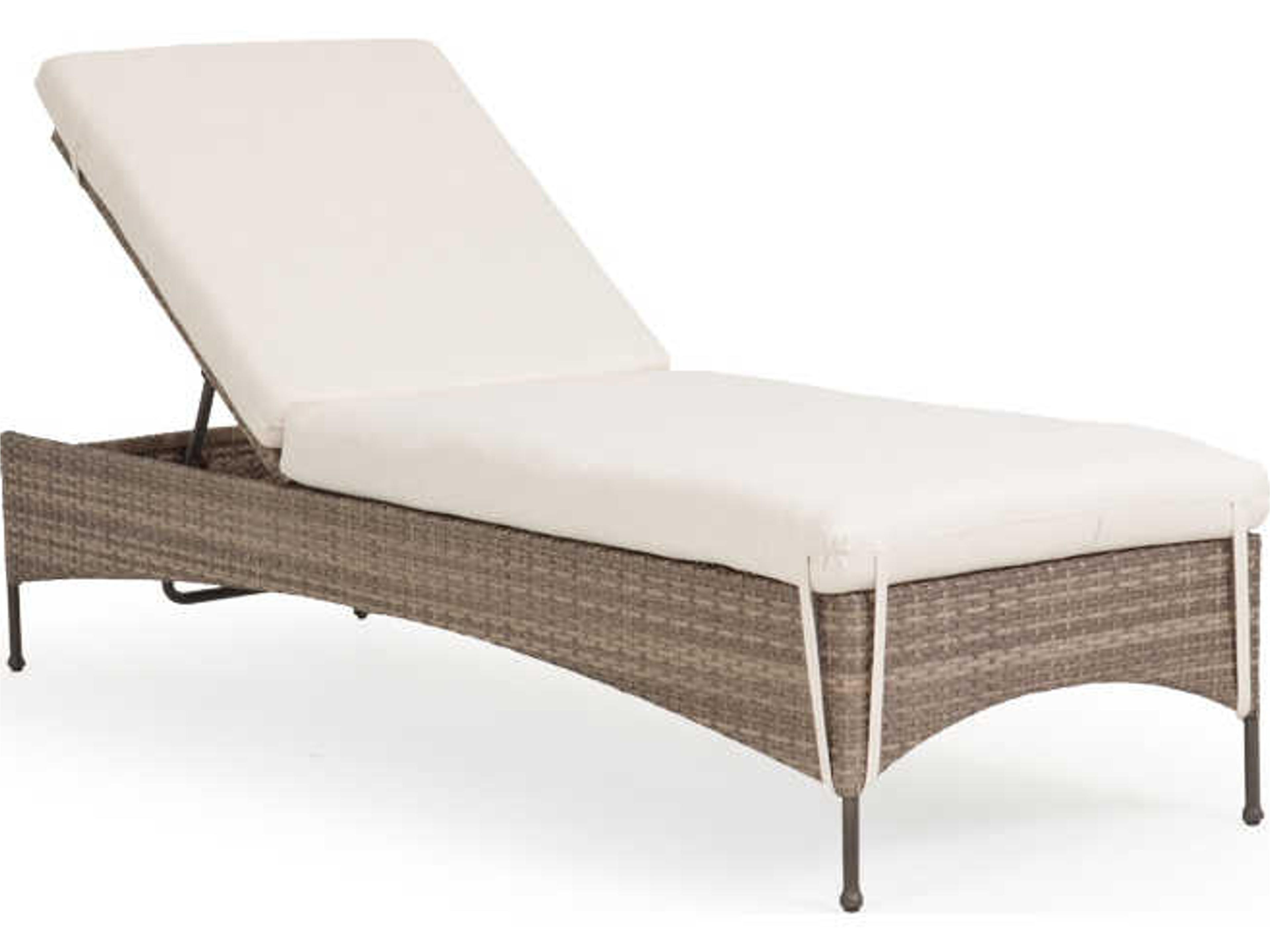 Quick Ship Augusta Wicker Adjustable Outdoor Patio Chaise Lounge