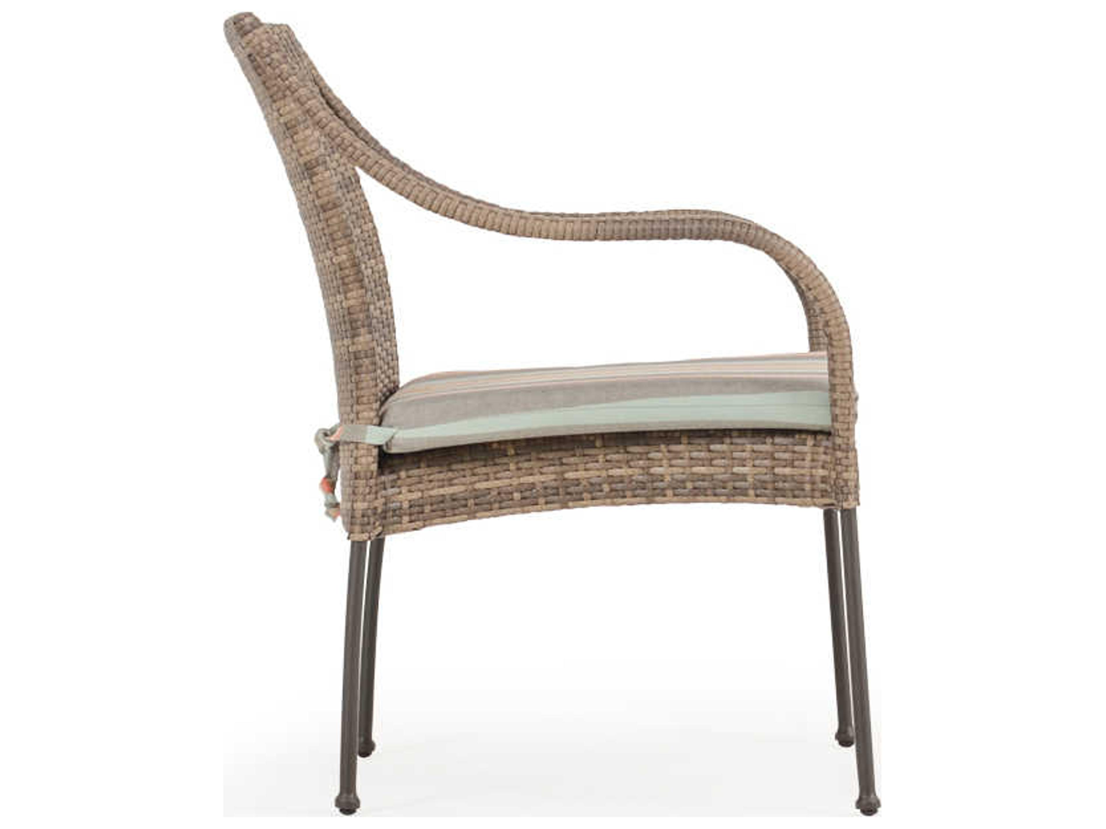 Watermark Living Augusta Wicker Outdoor Patio Dining Arm Chair