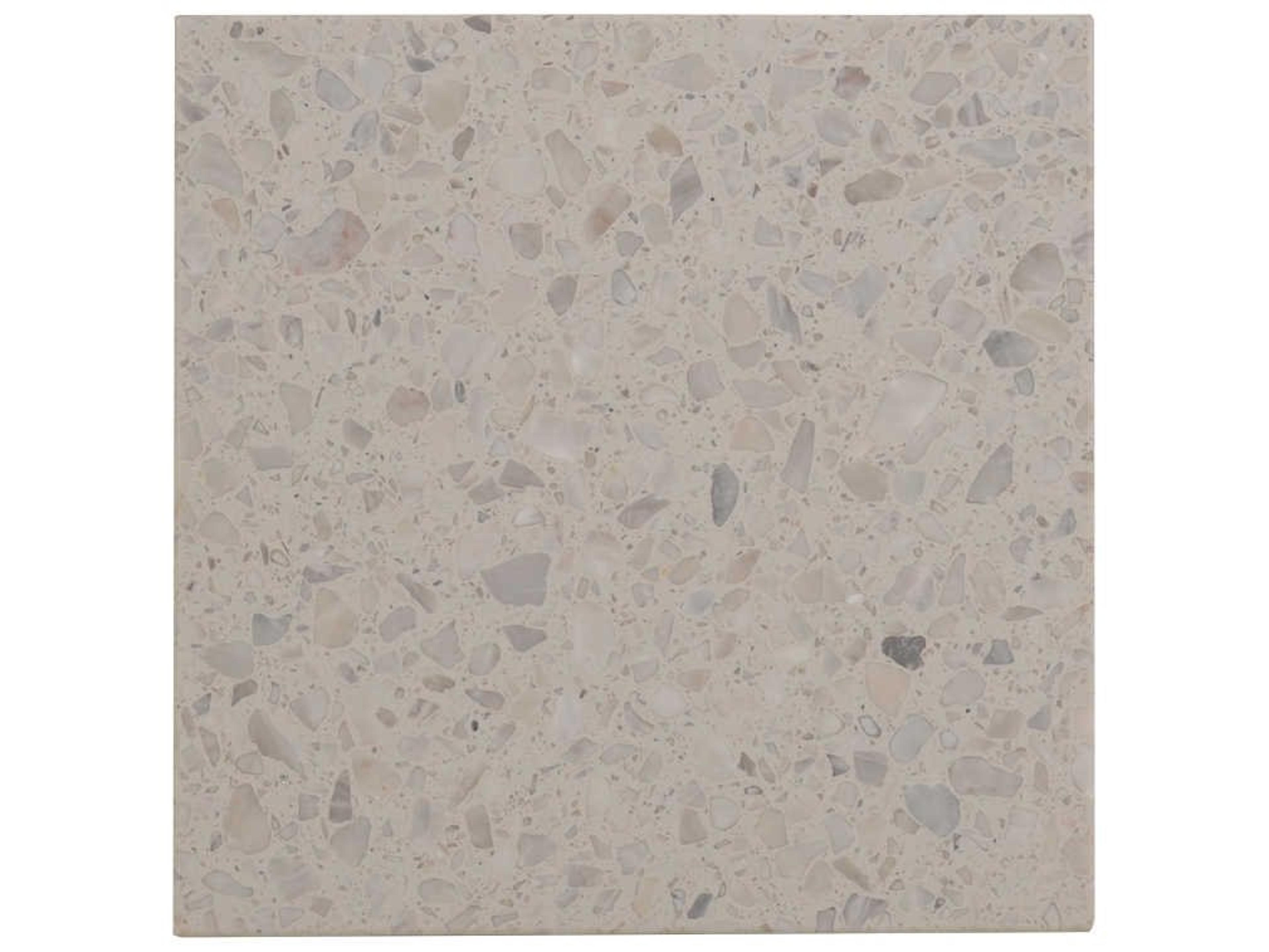 Watermark Living Augusta Wicker Square Stone Top Patio Bistro Table