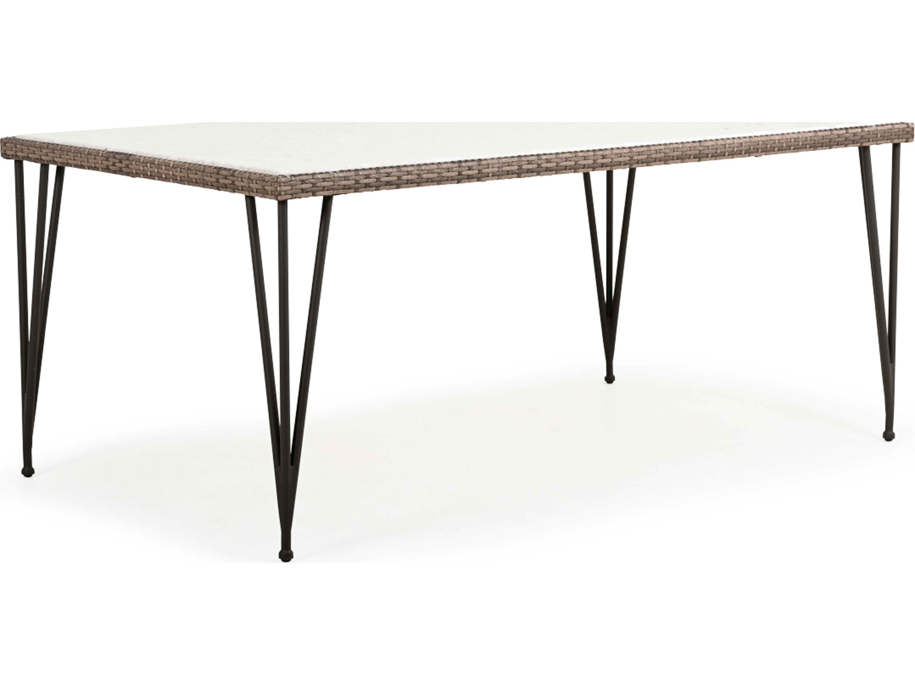 Watermark Living Augusta Wicker Rectangular Patio Dining Table