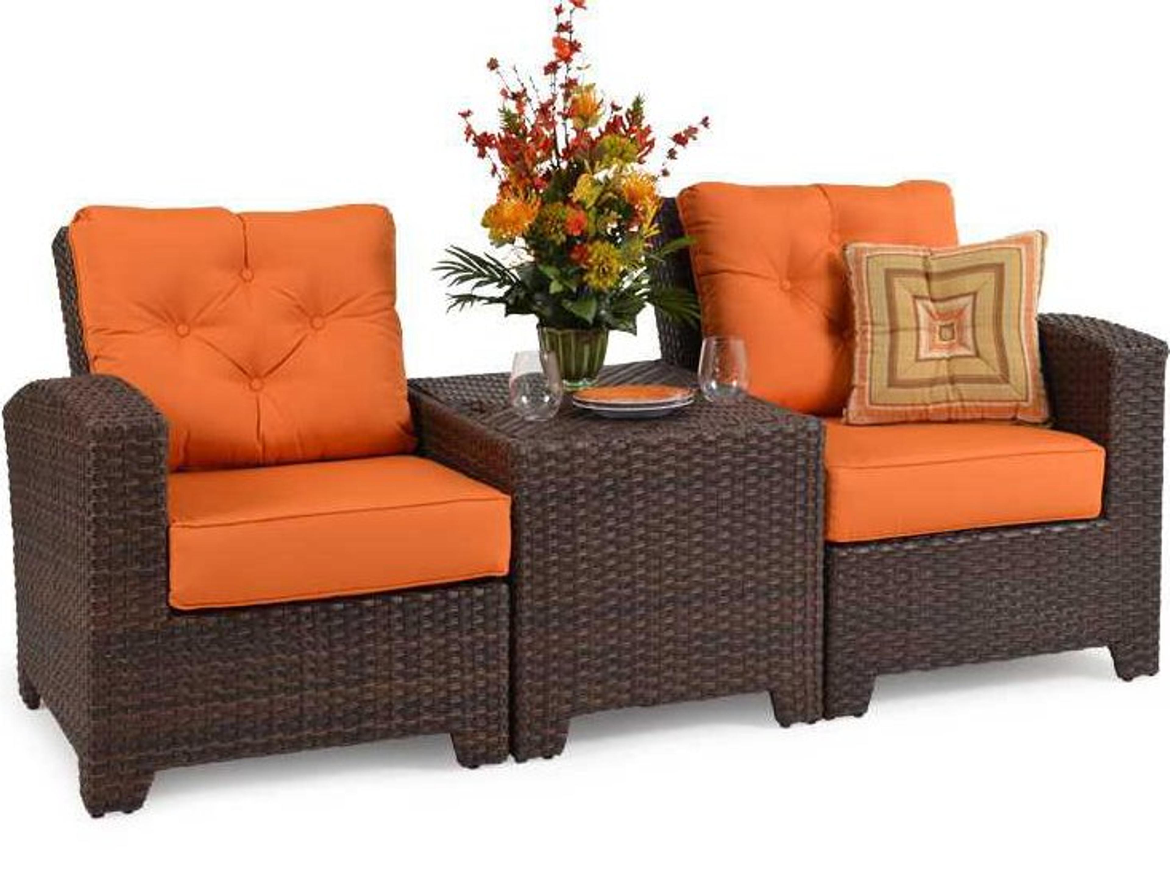 Watermark Living Seaside Wicker Patio Lounge Set
