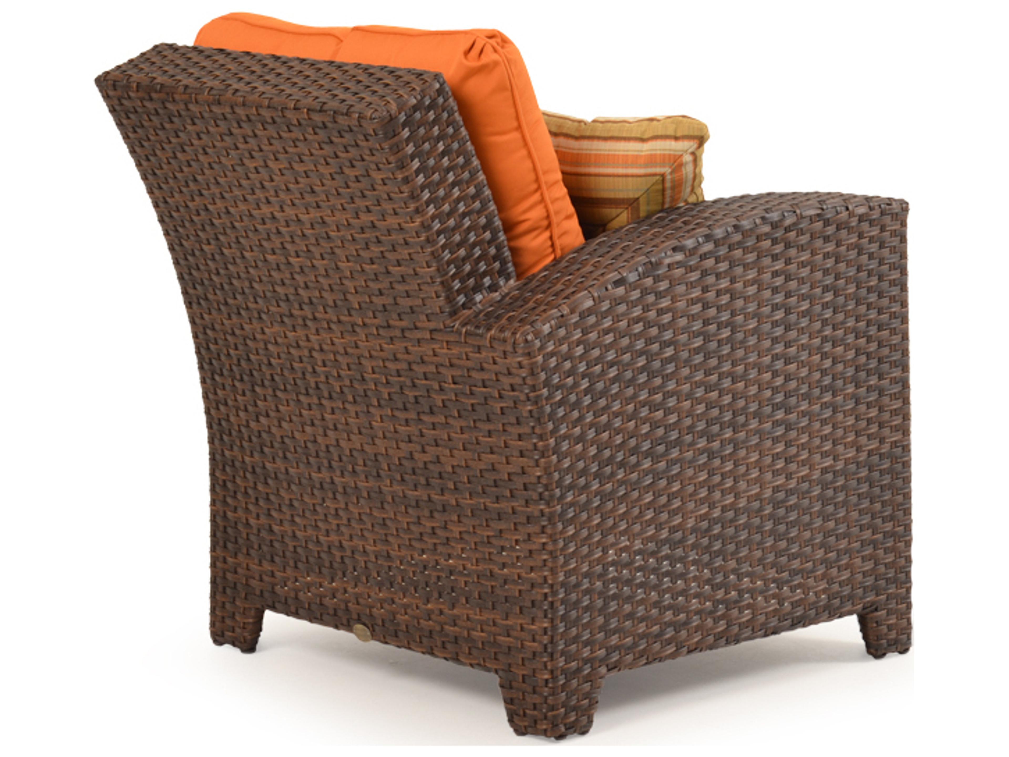 Watermark Living Seaside Wicker Left Arm Facing Patio Lounge Chair