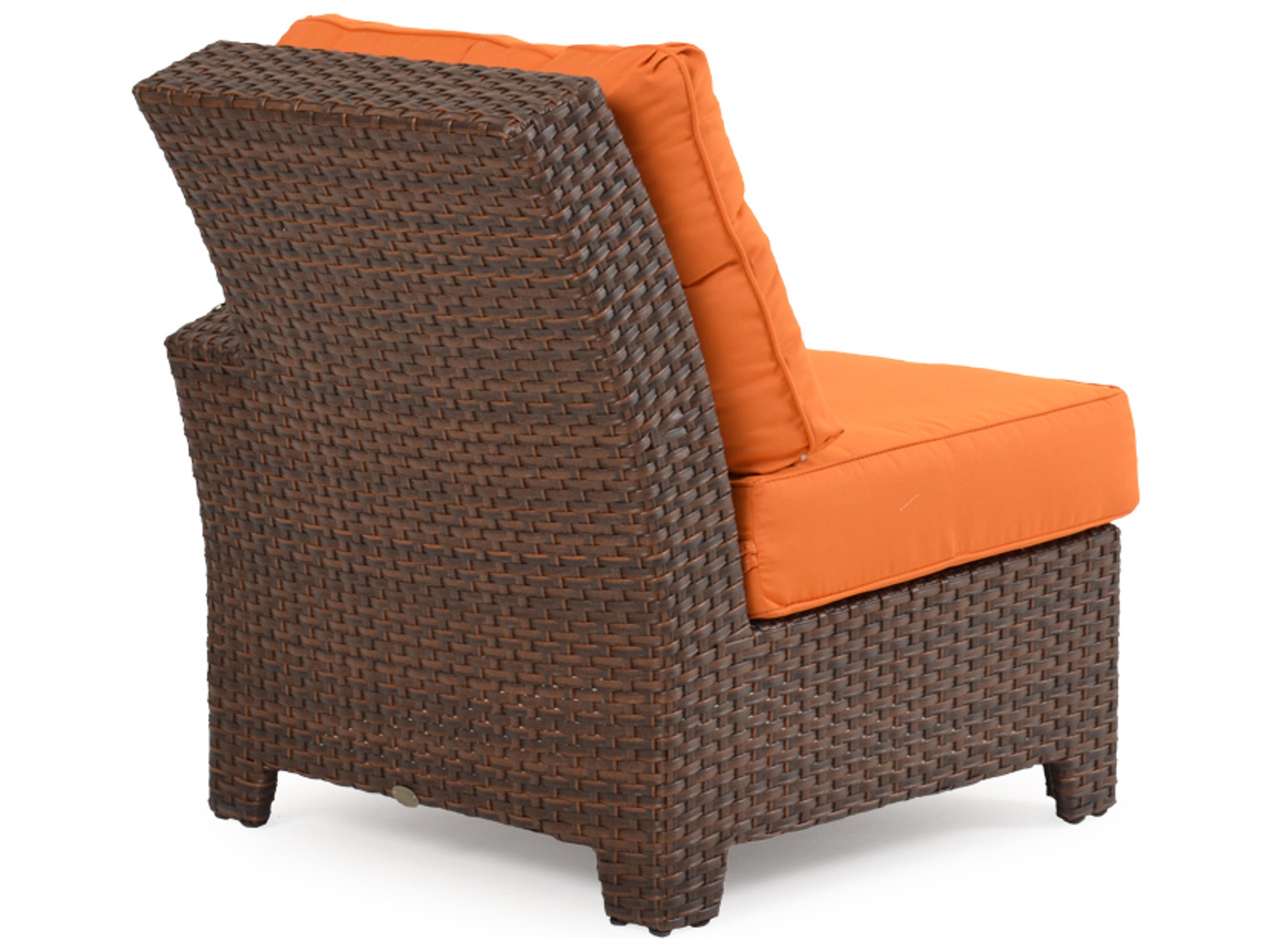 Watermark Living Seaside Wicker Right Arm Facing Outdoor Patio Lounge Chair