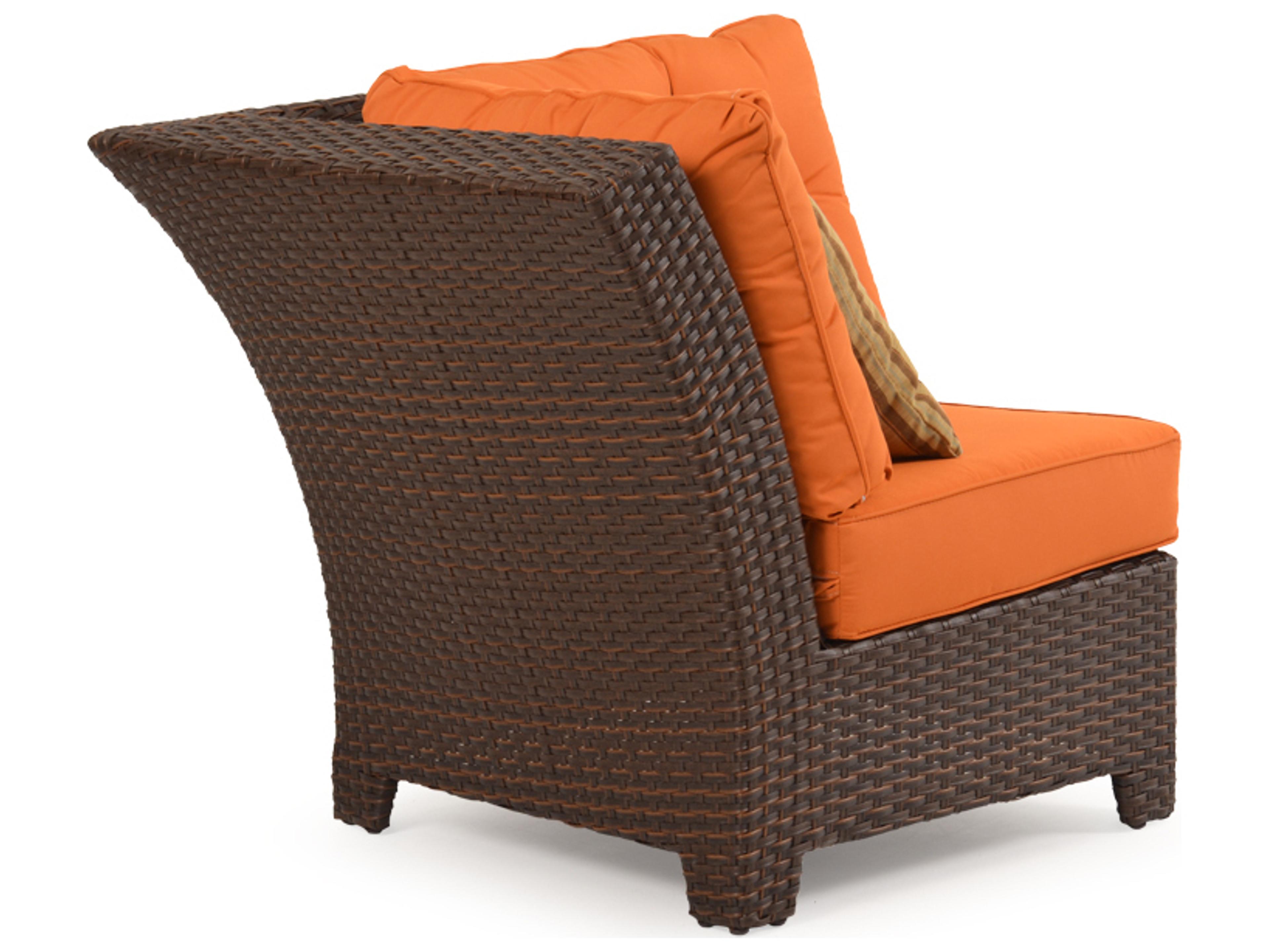 Watermark Living Seaside Wicker 90 Degree Corner Outdoor Lounge Chair