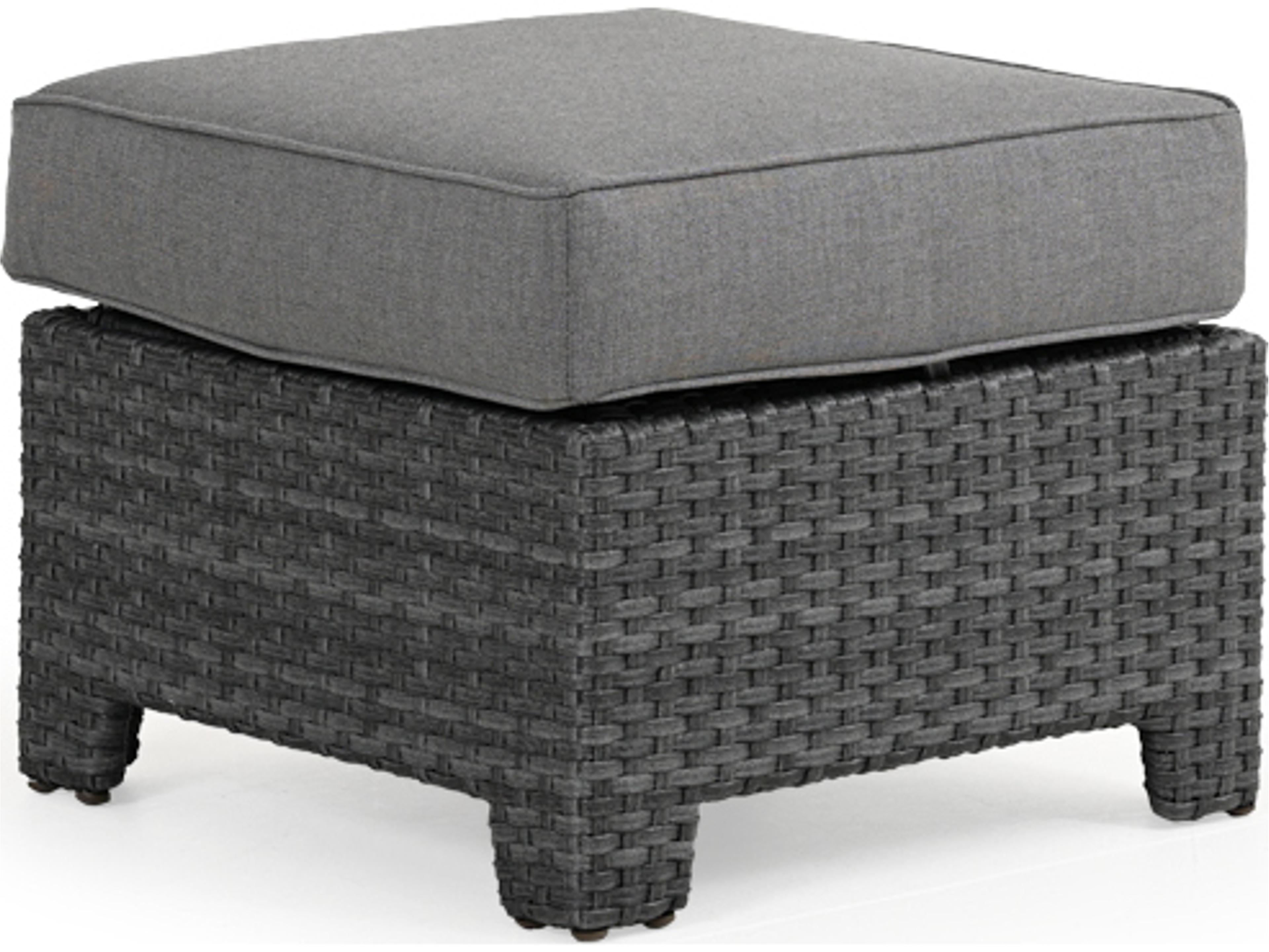 Watermark Living Seaside Wicker Outdoor Patio Ottoman