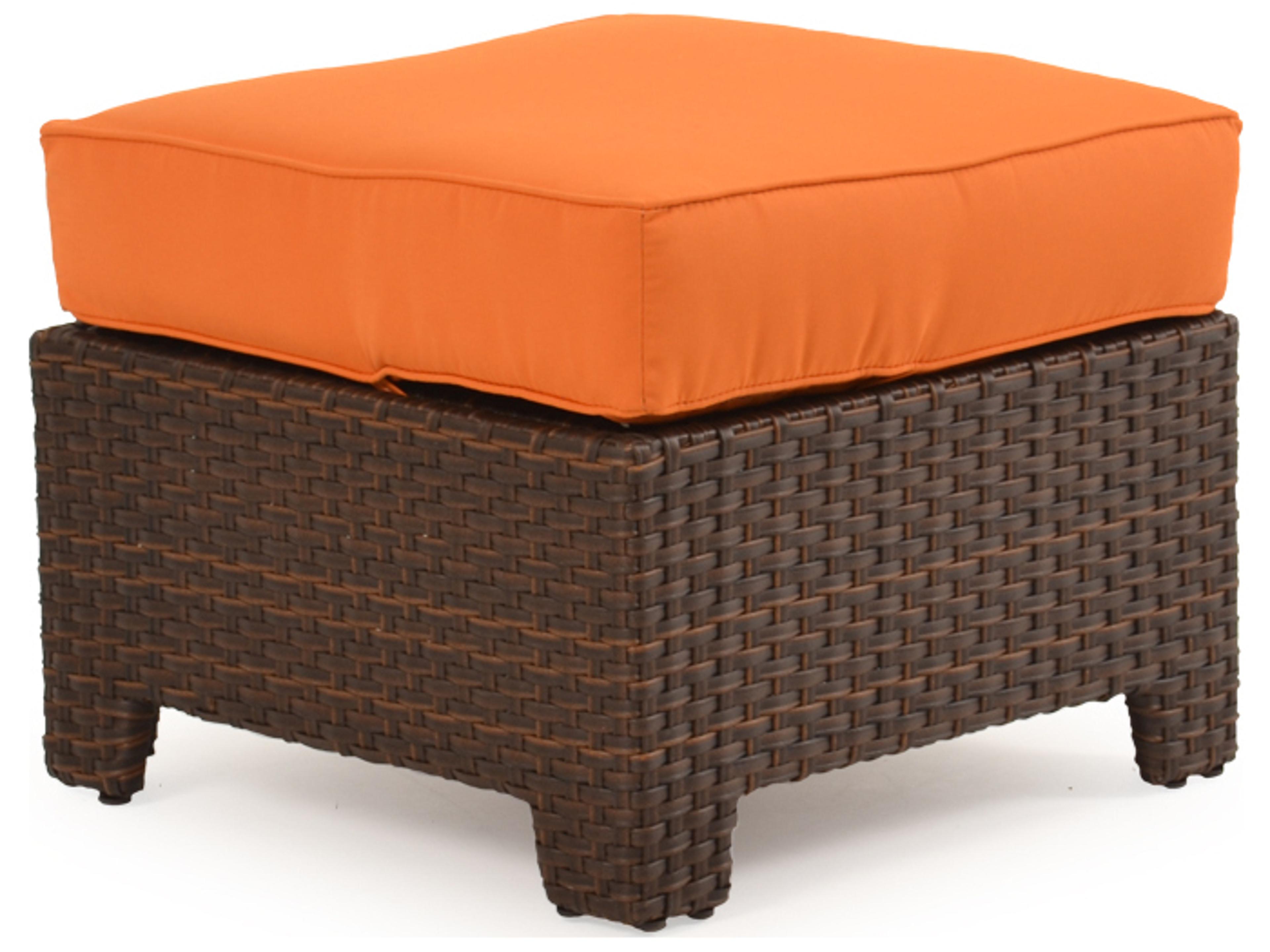 Watermark Living Seaside Wicker Outdoor Patio Ottoman