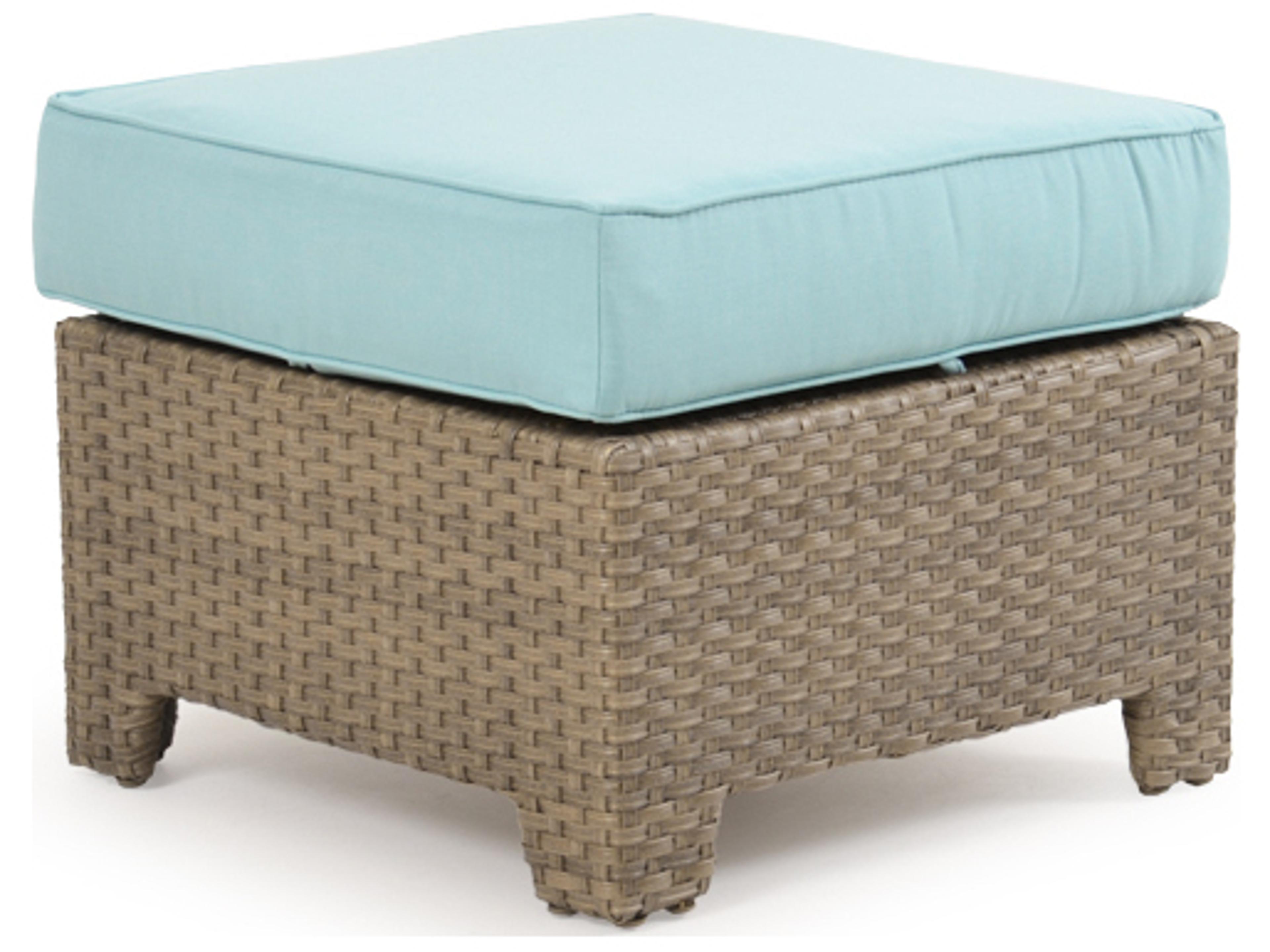 Watermark Living Seaside Wicker Outdoor Patio Ottoman