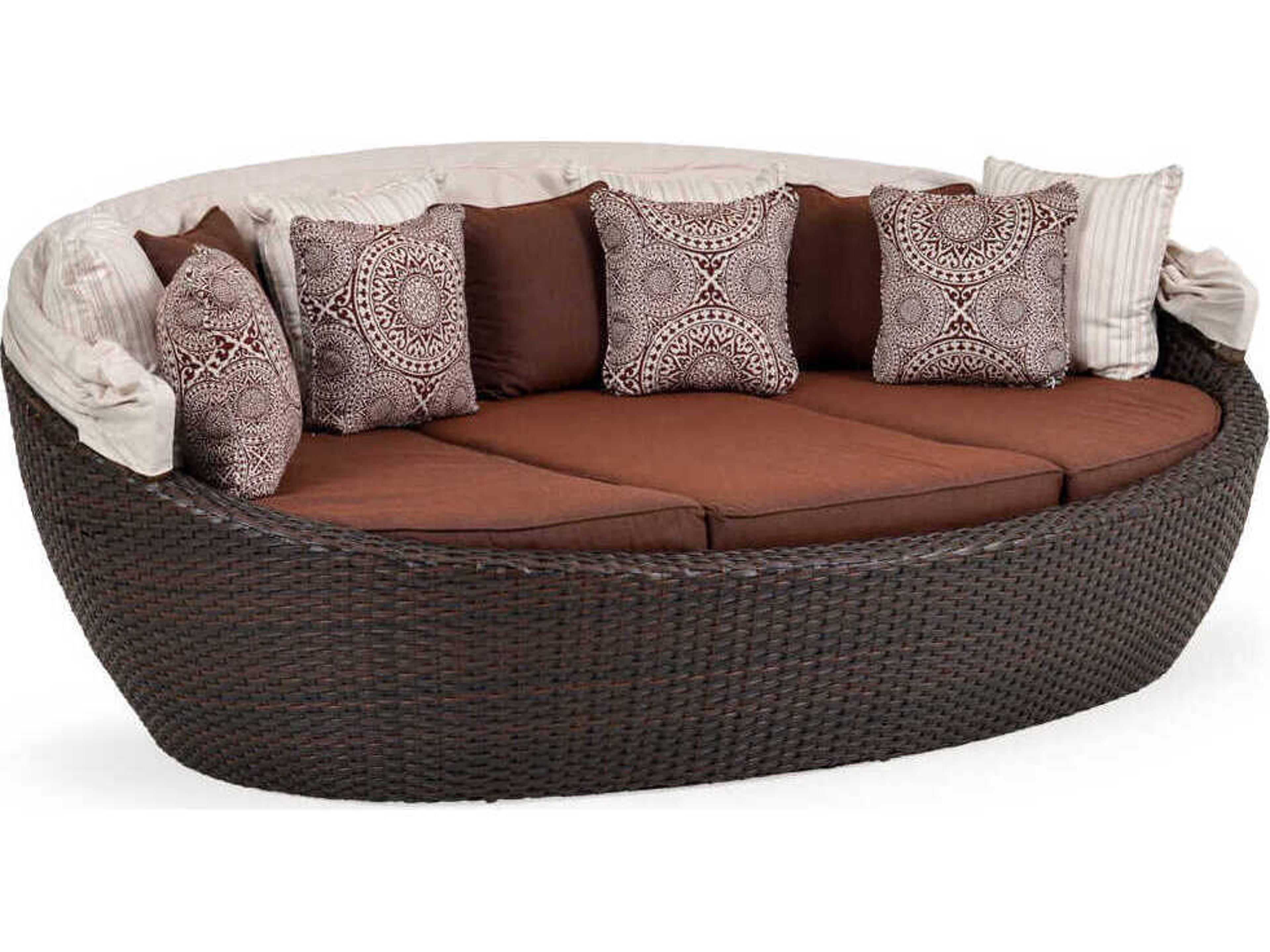 Watermark Living Alexandria Wicker Dog Outdoor Chaise Lounge