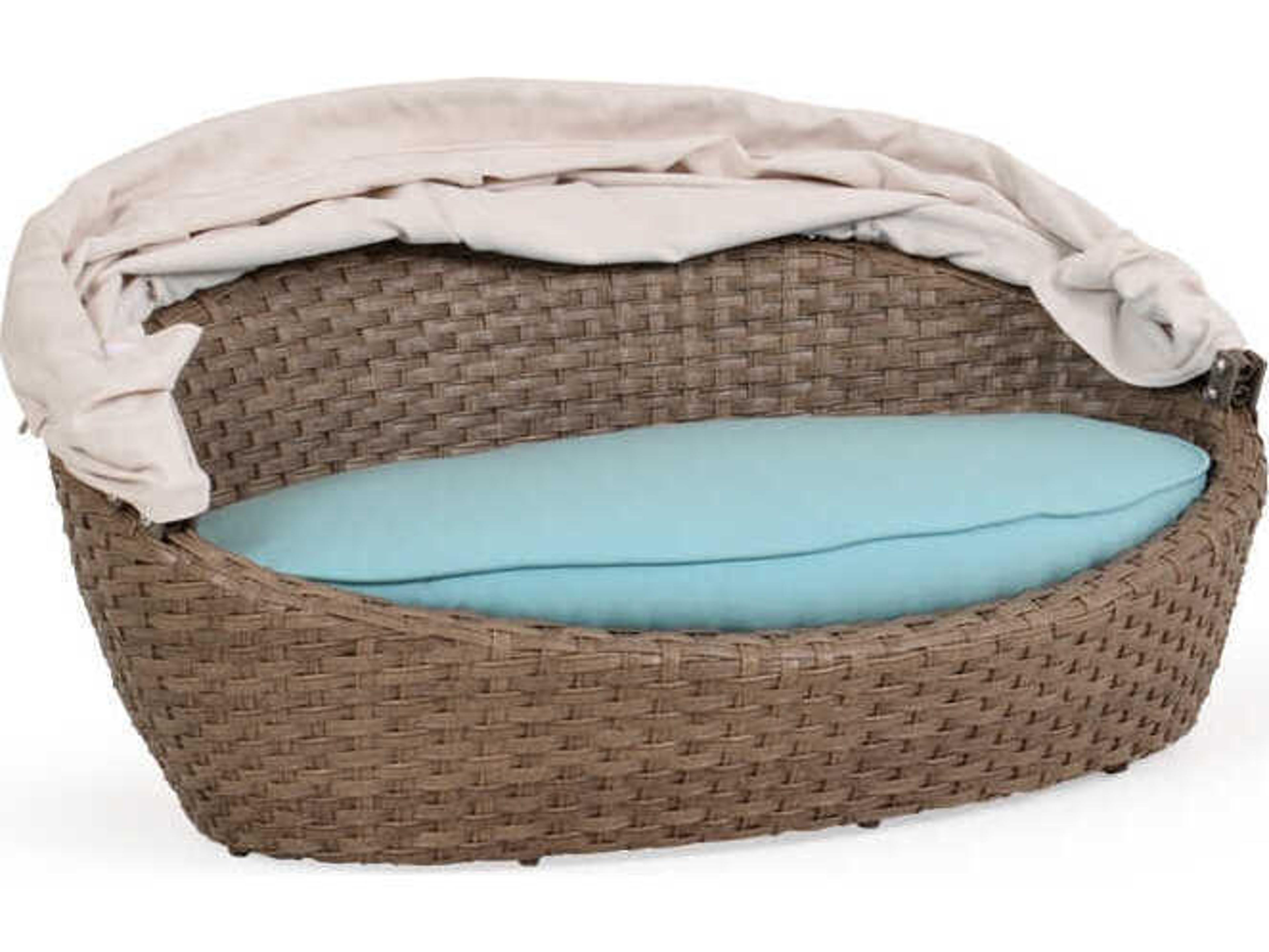 Watermark Living Alexandria Wicker Dog Outdoor Chaise Lounge