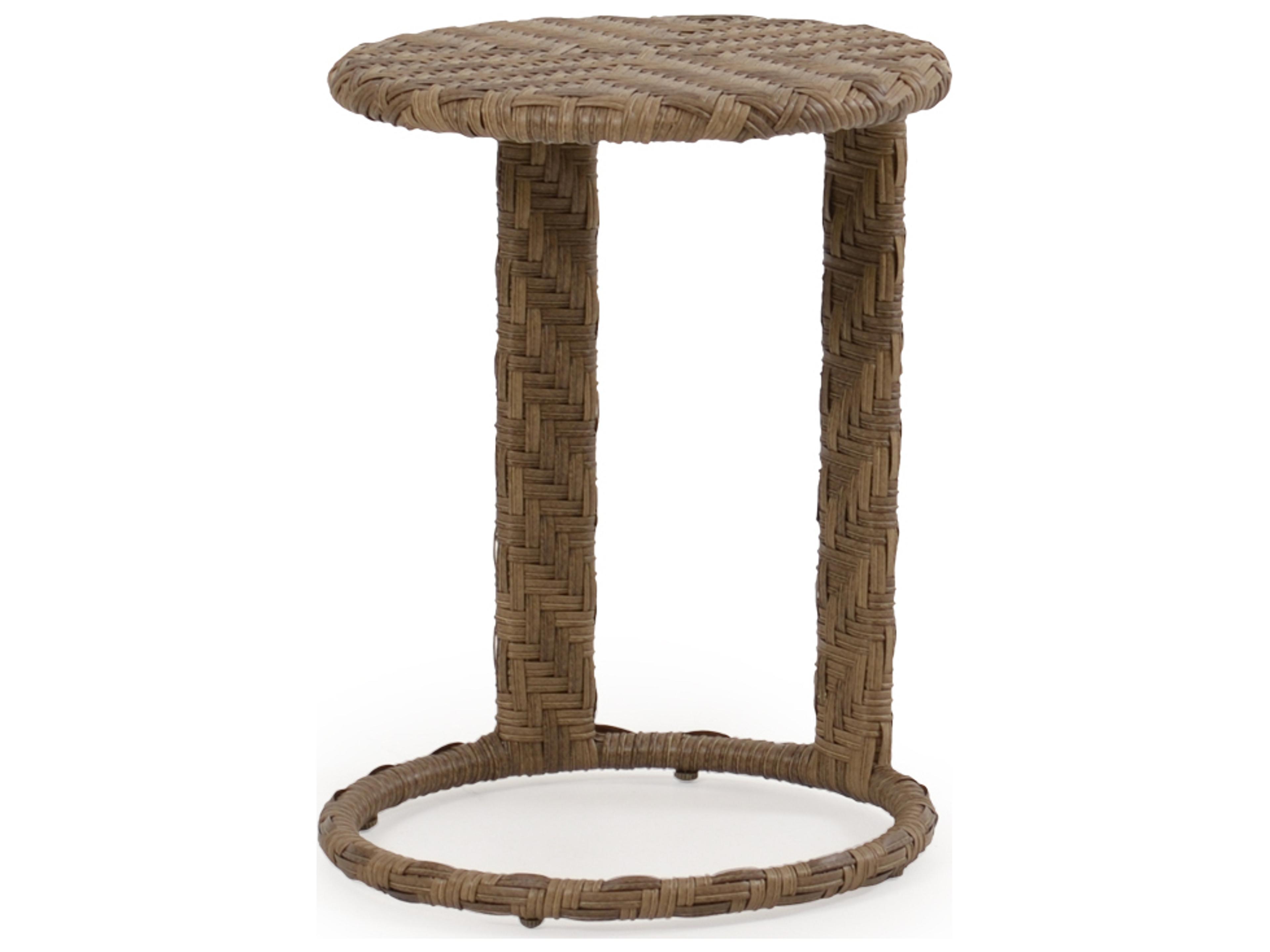 Watermark Living Seaside Wicker Round Tea Table