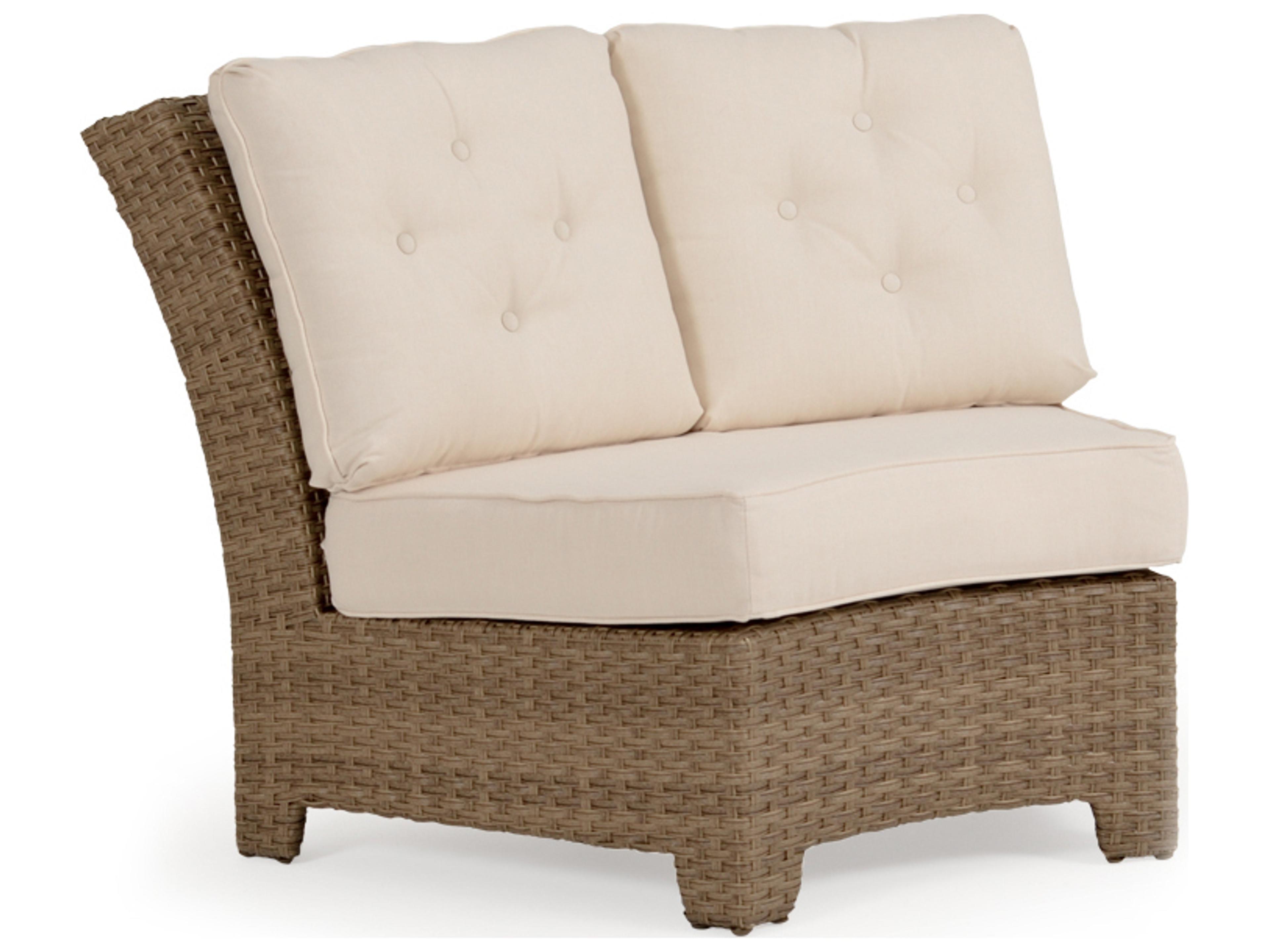 Seaside Wicker 45 Degree Corner Patio Lounge Chair