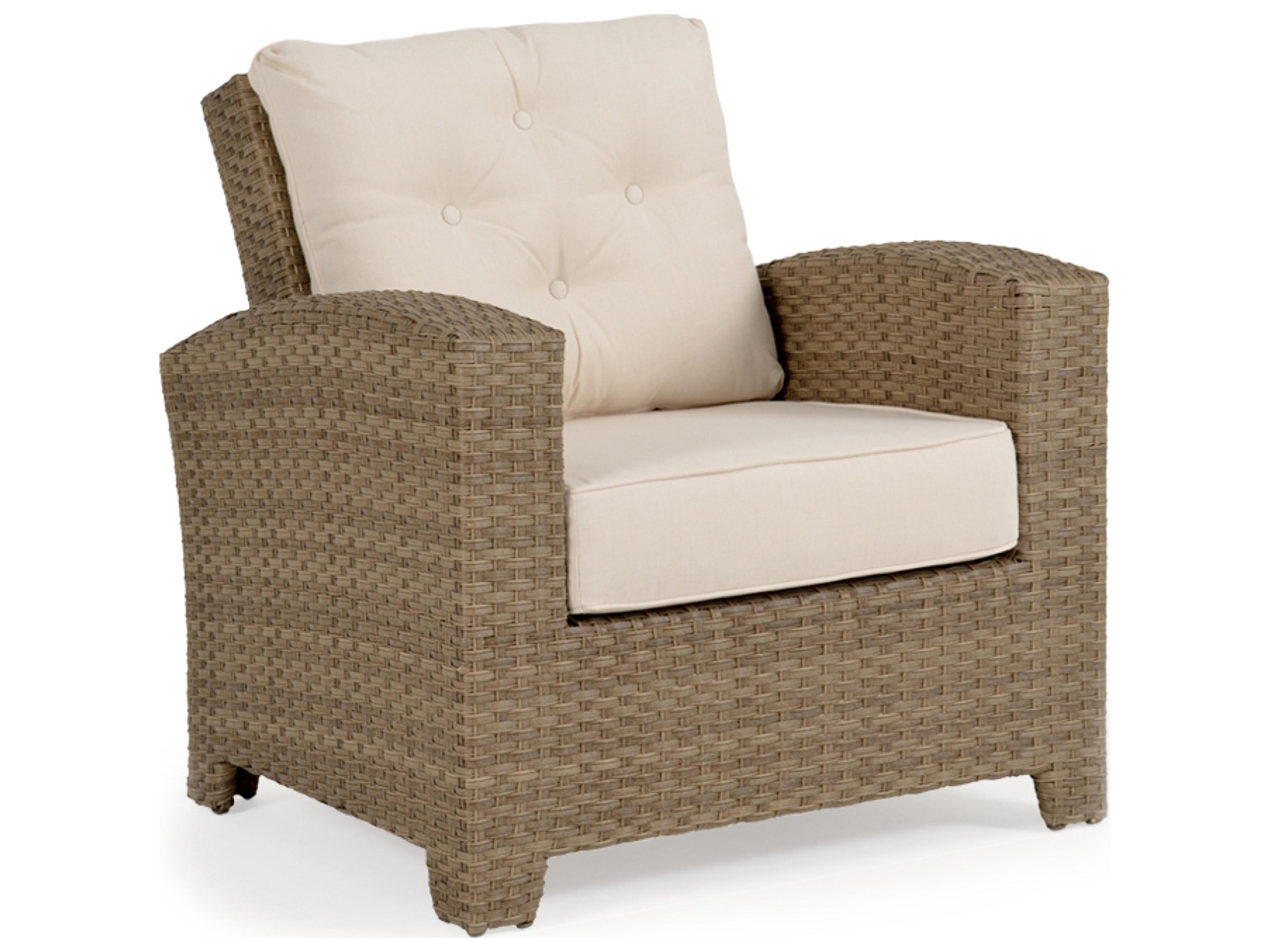 Seaside Wicker Outdoor Patio Lounge Chair